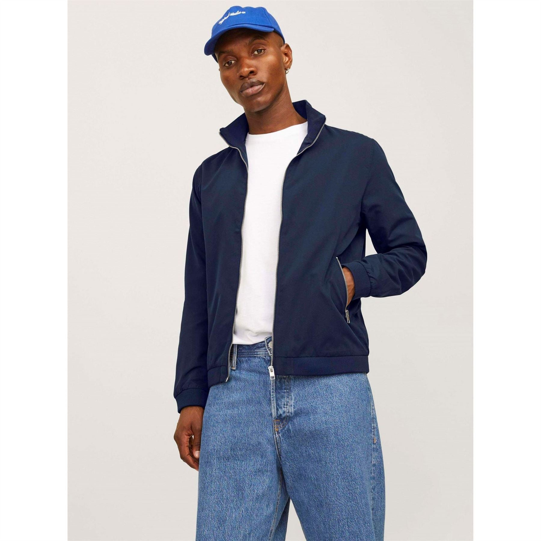 Jack and Jones Mens Rush Harrington Bomber Jacket