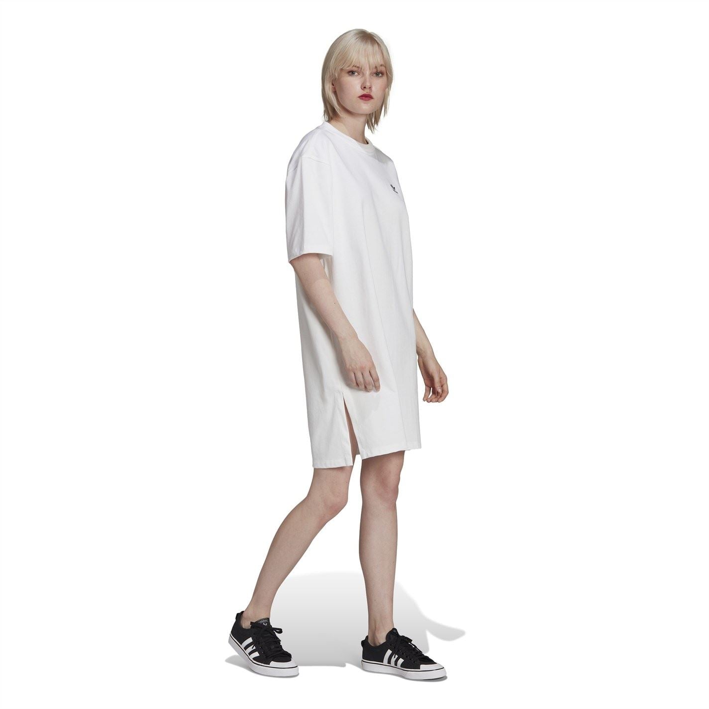 adidas Originals Crew Neck Knee T-Shirt Dress