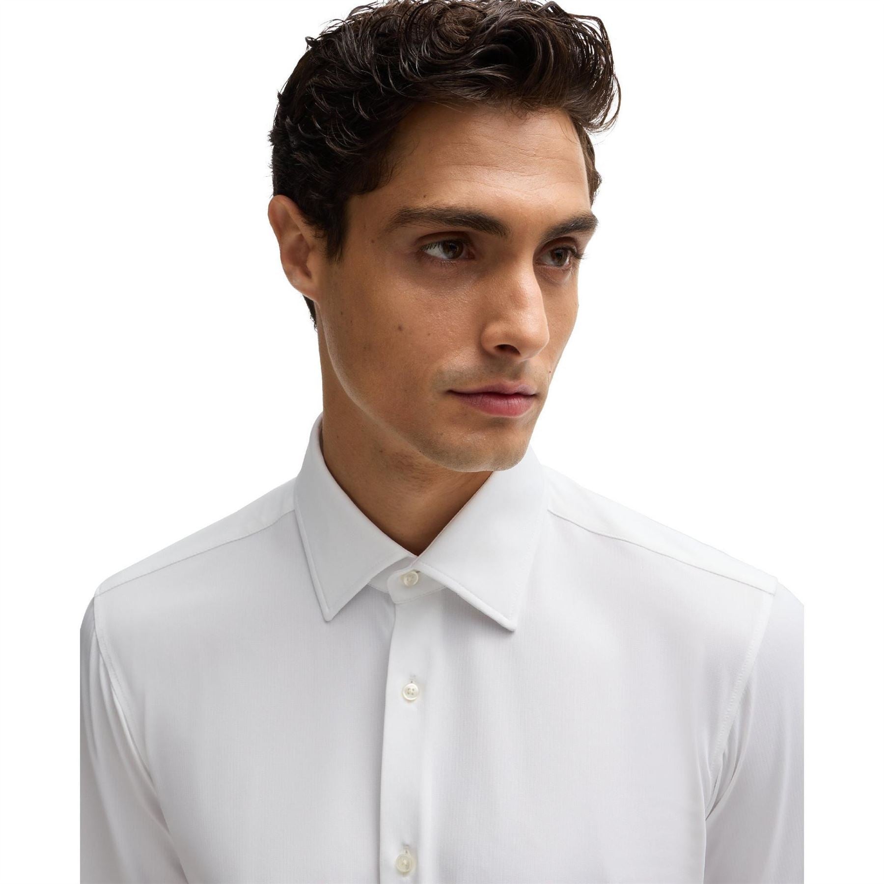 Boss Joe Collared Neck Point Collar Long Sleeve Shirt