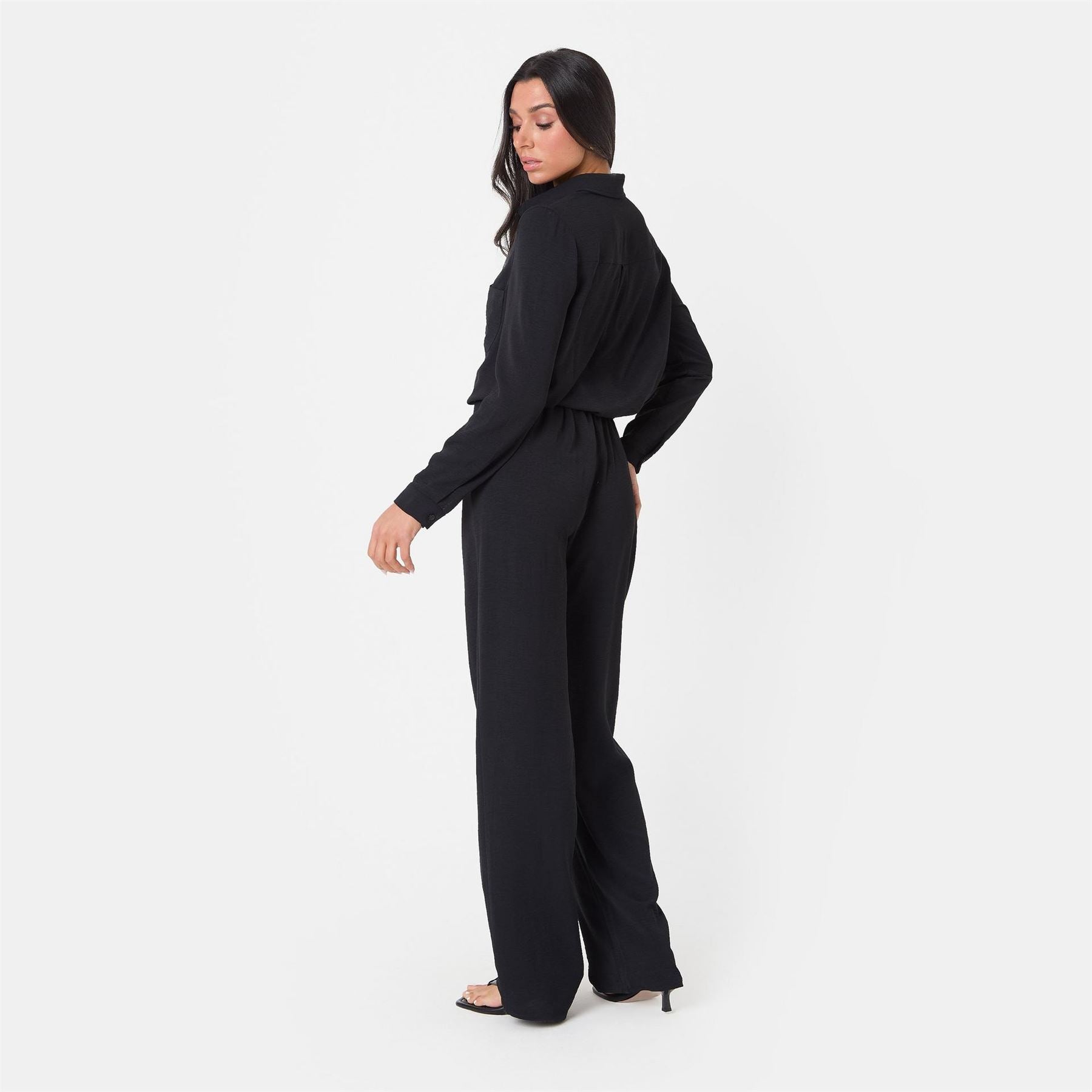 I Saw It First Crepe Long Sleeve Shirt