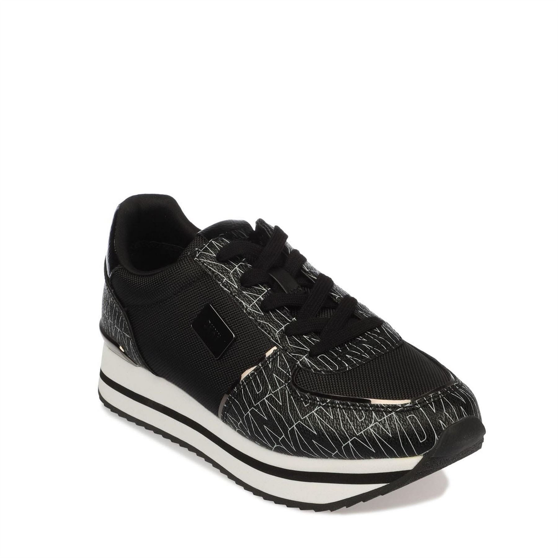 DKNY Lace Up Wedge Trainers