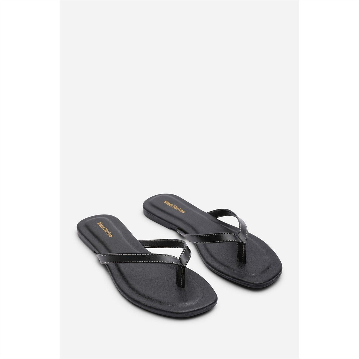 Wheres That From Flip Flop Sandal With Contrast Stitch Detail