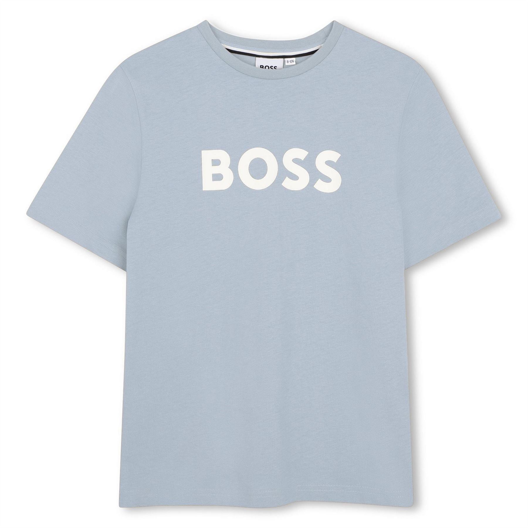 Boss Regular Fit Crew Neck Lettering T-Shirt