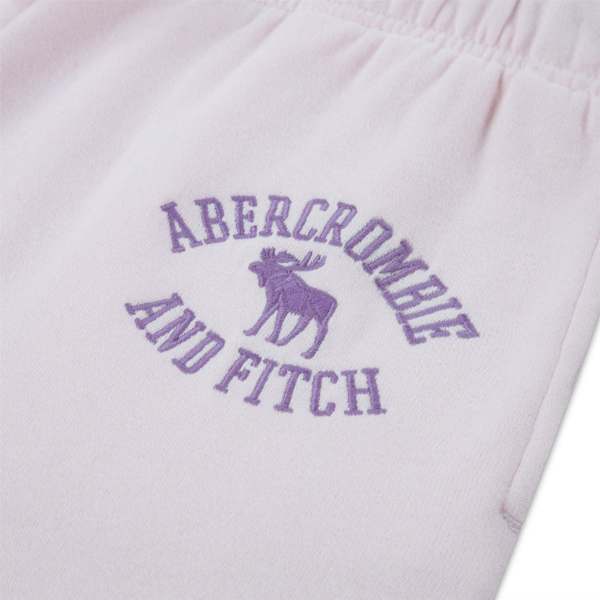 Abercrombie and Fitch Logo Baggy Cotton Fleece Joggers