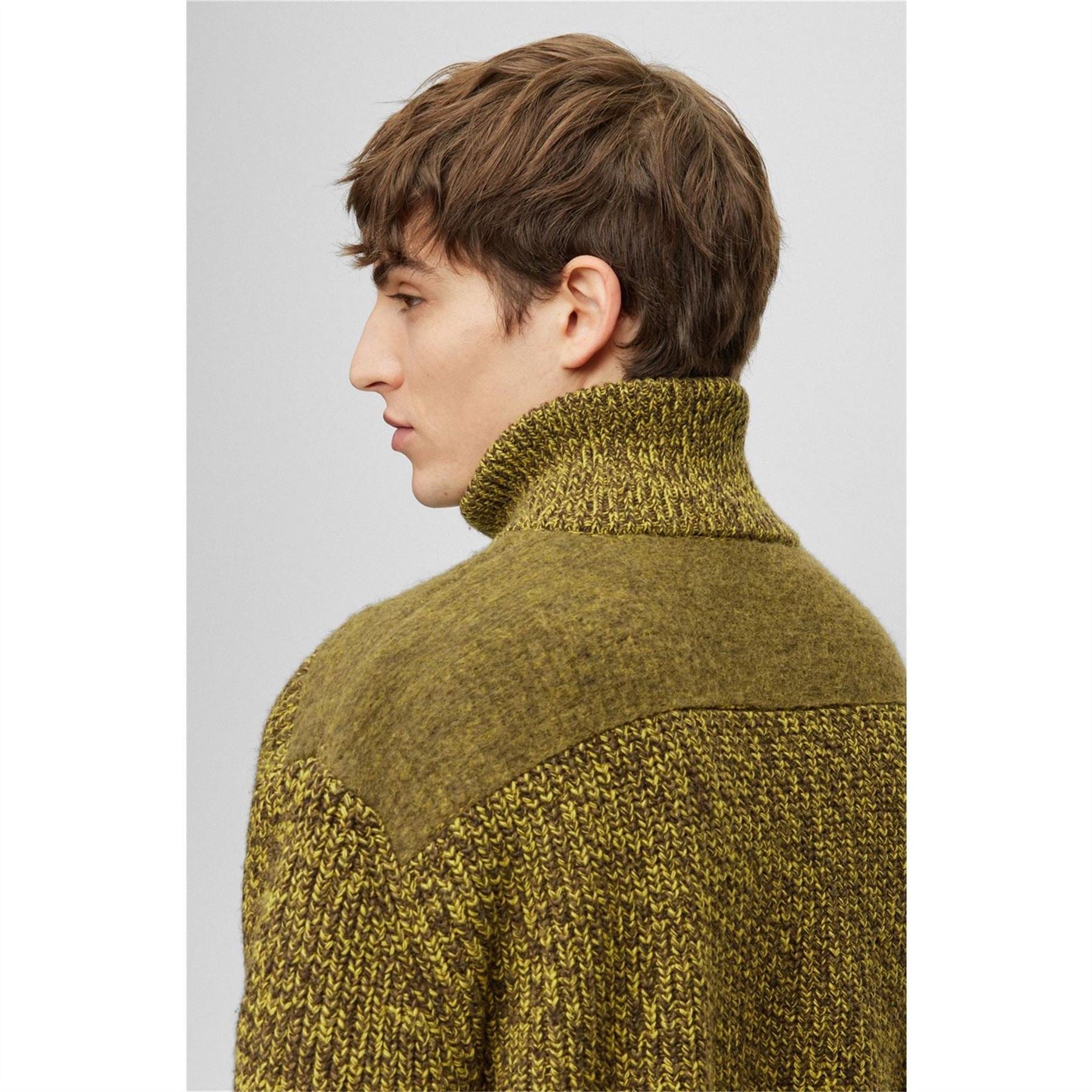 Boss Zip Funnel Neck Long Sleeve Regular Fit Sweater