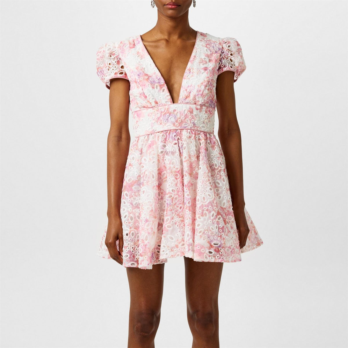 Bardot Tamarin Plunging Neck Mini Dress