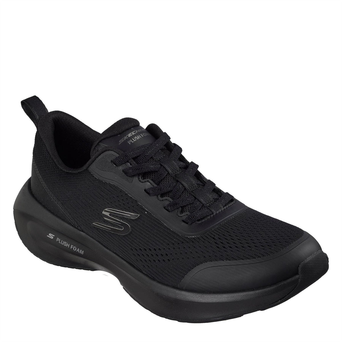 Skechers Plush Foam Walking Sneakers with Lace-Up Closure