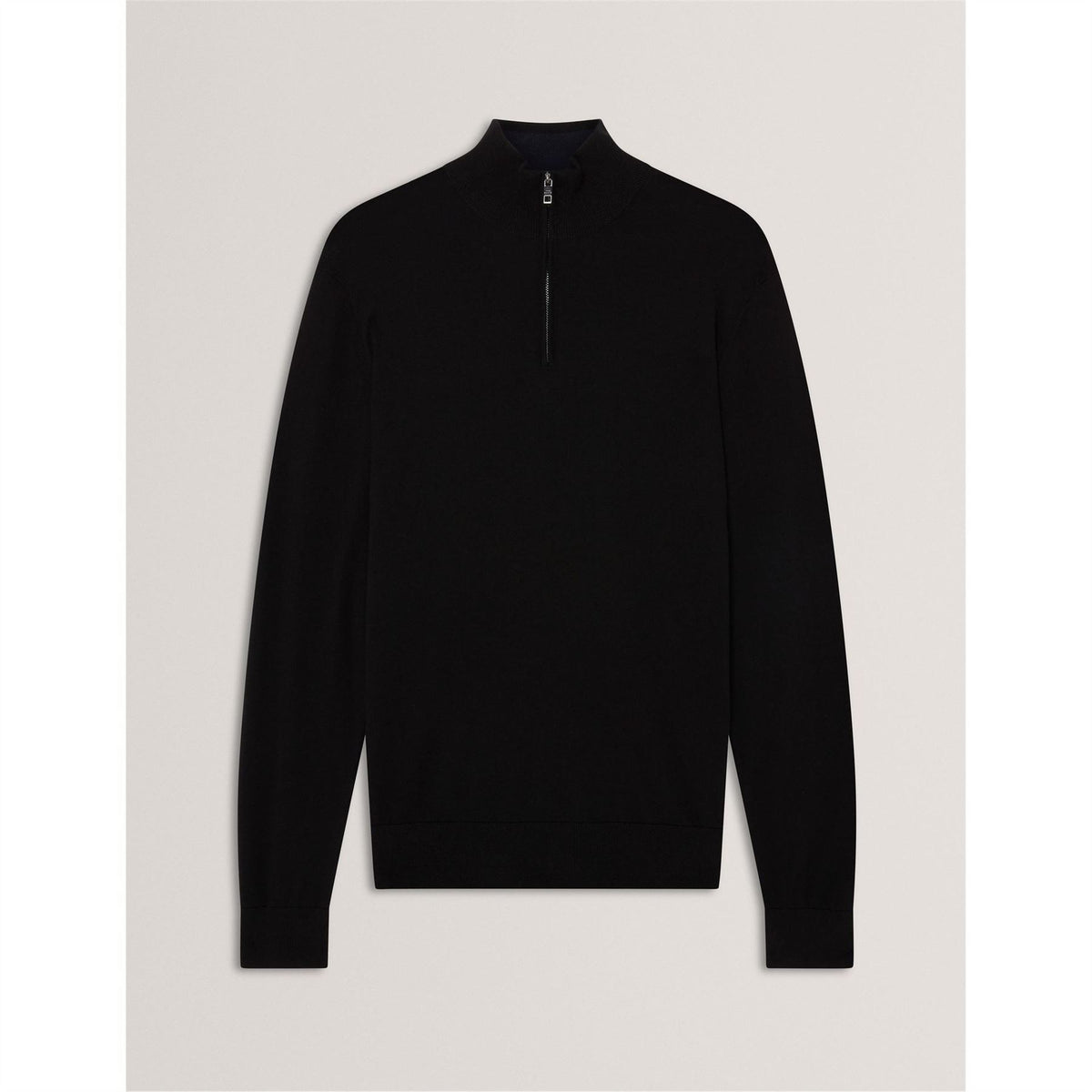 Ted Baker Merino Zip Neck Long Sleeve Raglan Sweater