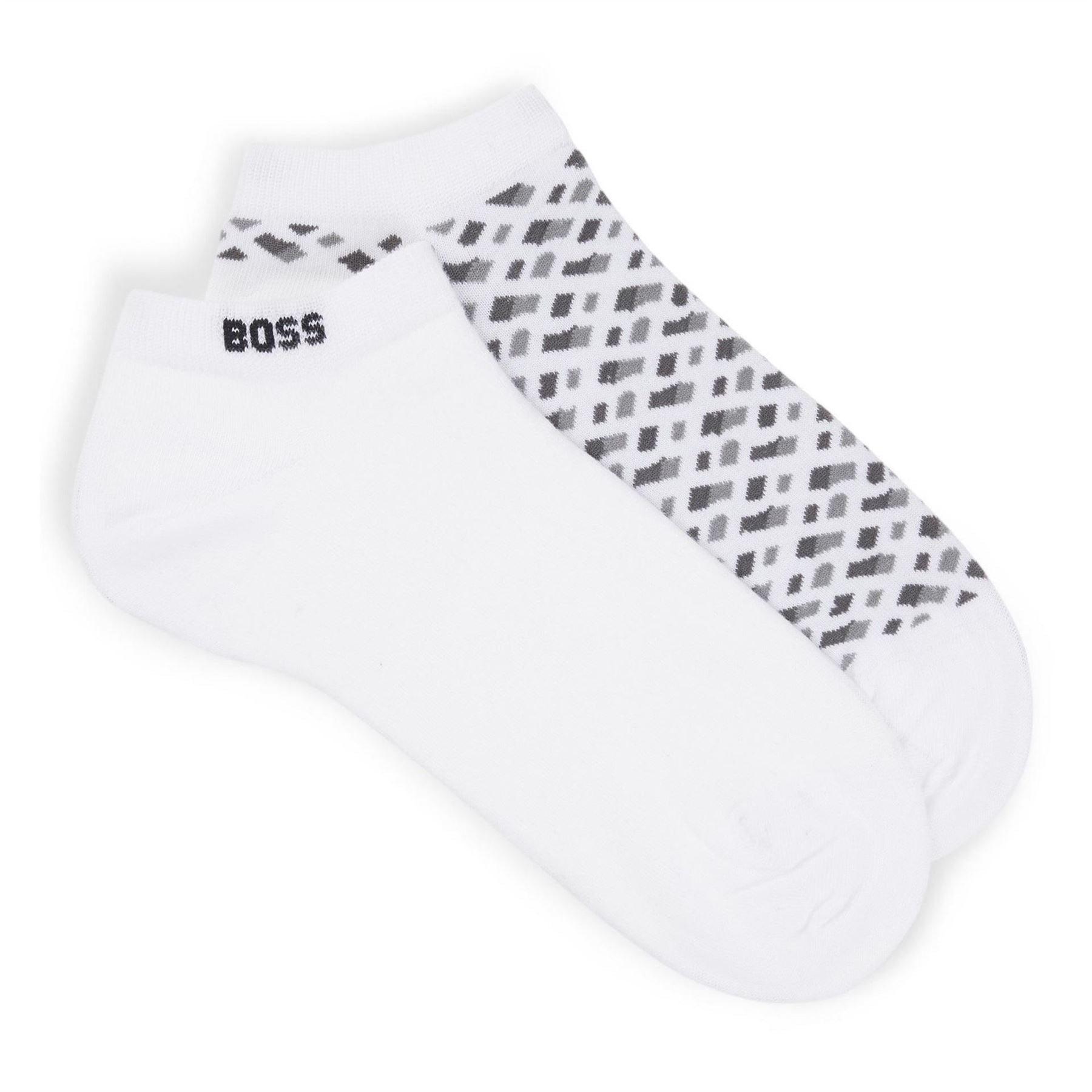 Boss BOSS Bodywear 2 Pack Ankle Socks with Logo Detail