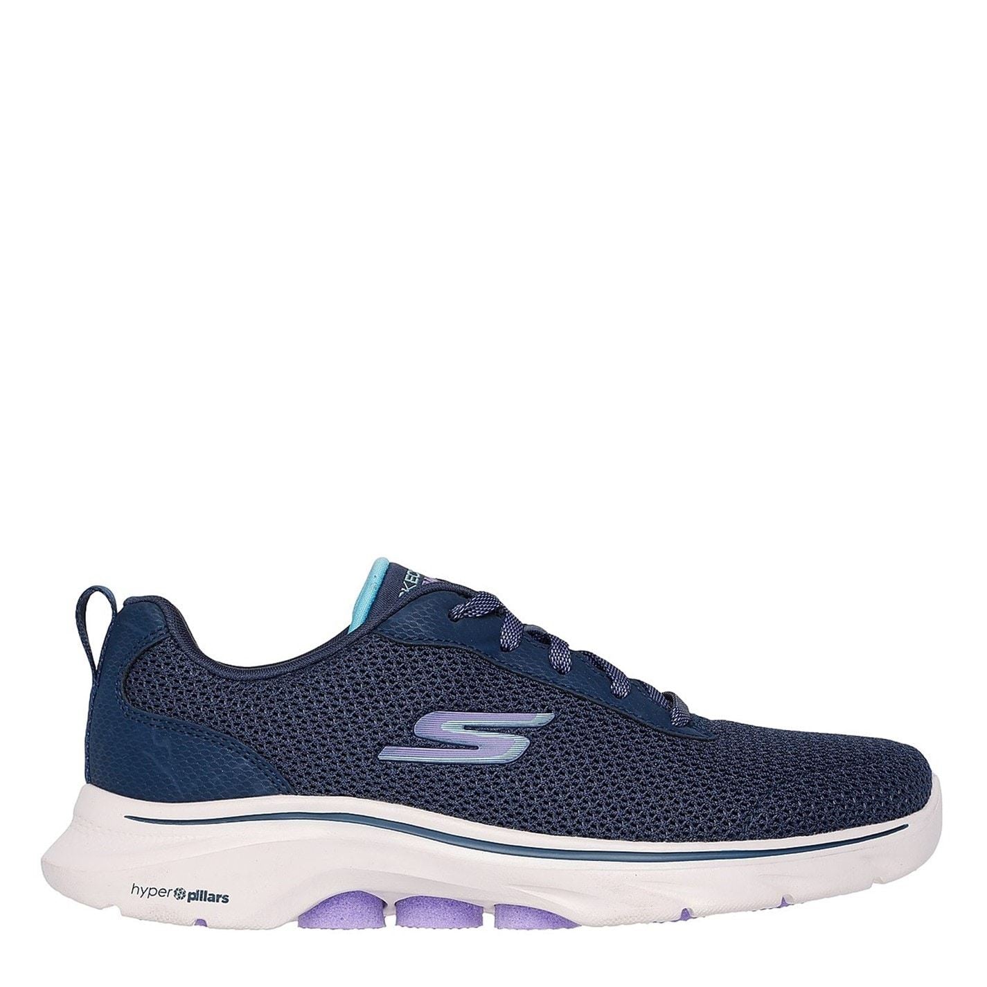 Skechers Womens Athletic Mesh Lace Up Slip On Runners