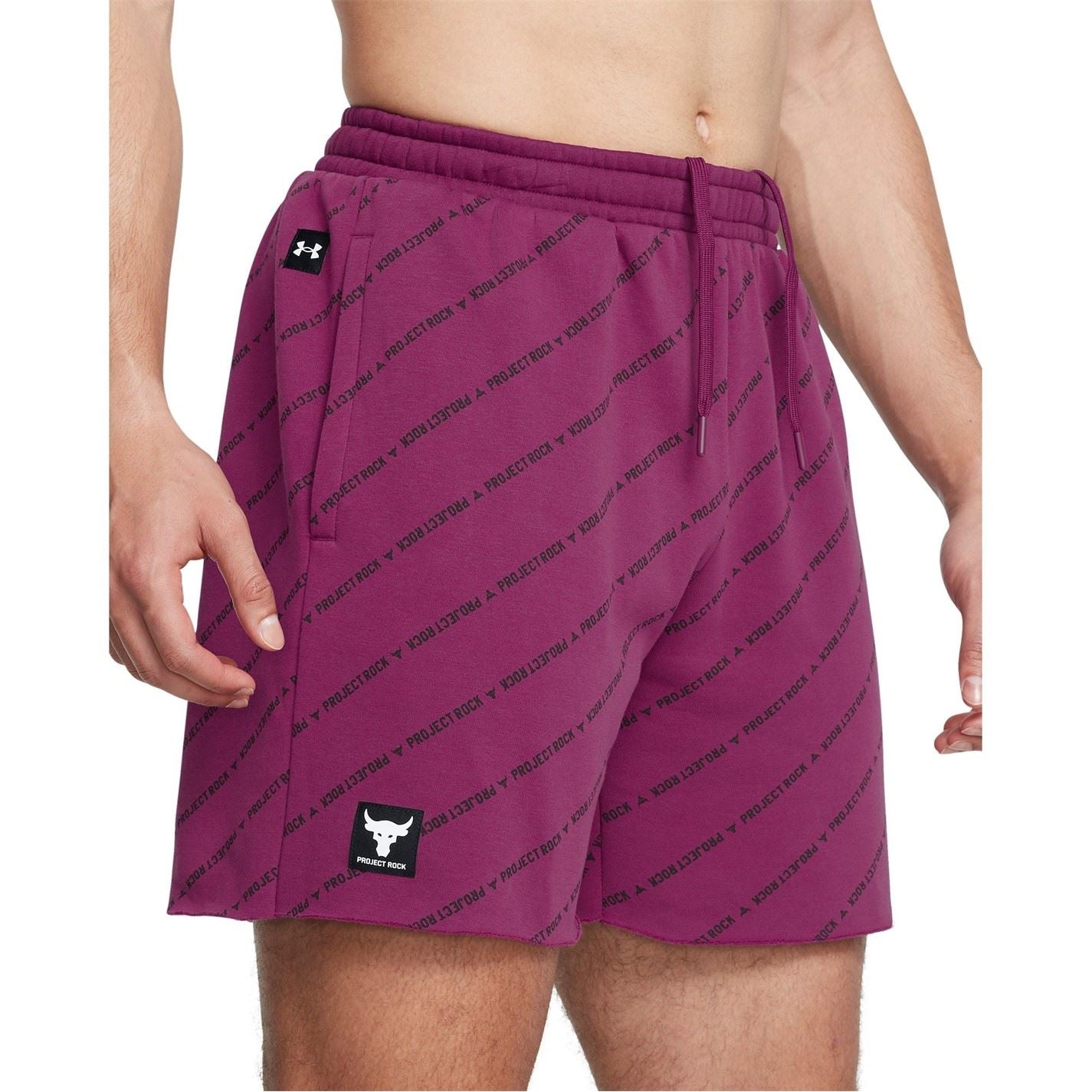 Under Armour Project Rock Lettering Running Shorts