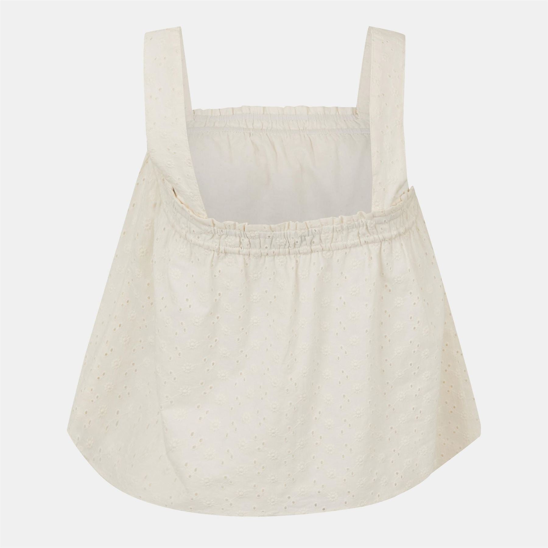 Jack Wills Broderie Shirred Top