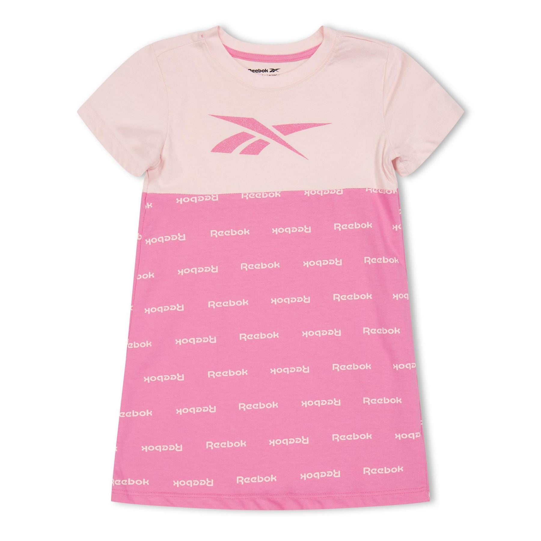 Reebok All Over Print Block T-Shirt Dress
