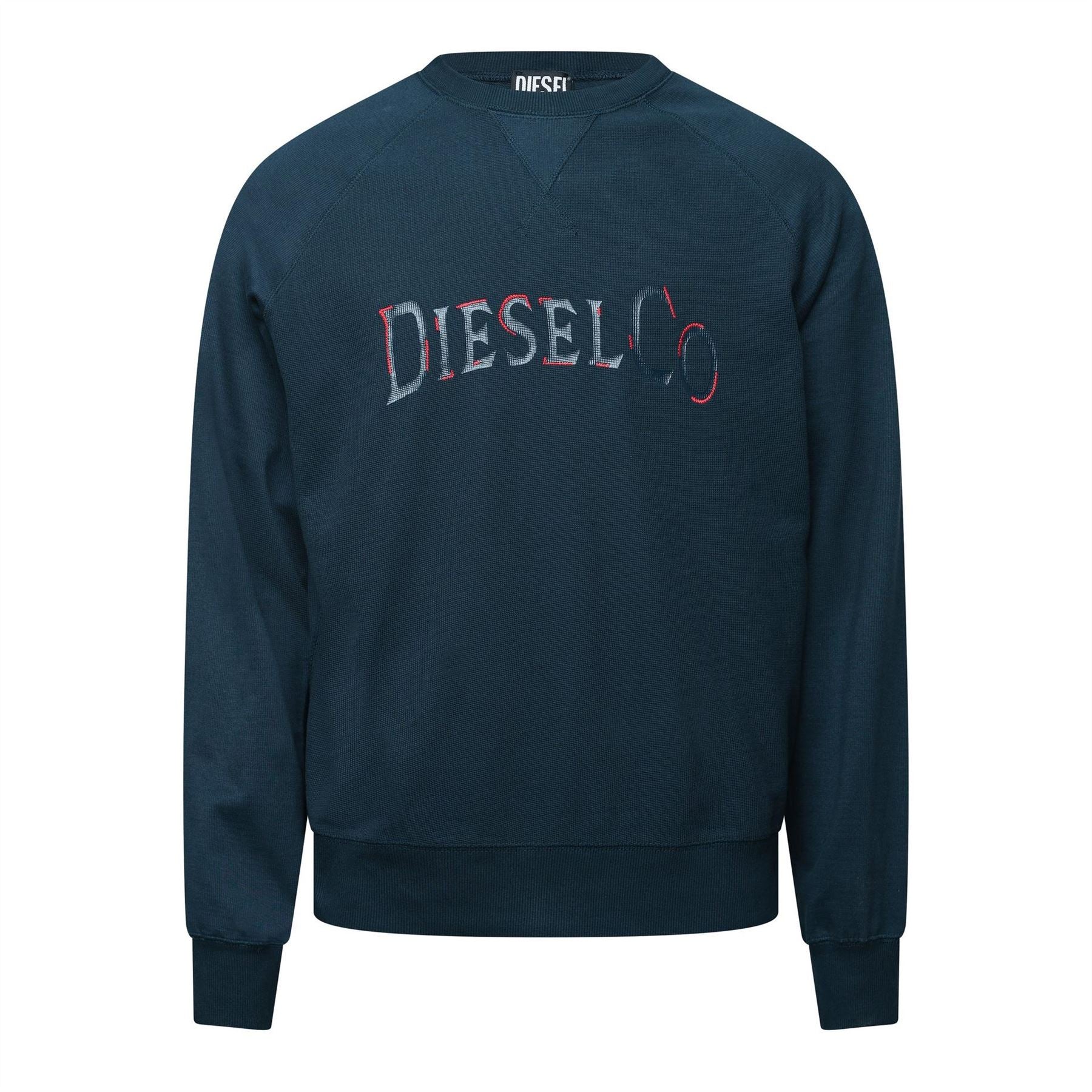 Diesel S Raglan Waf Crew Neck Sweatshirt
