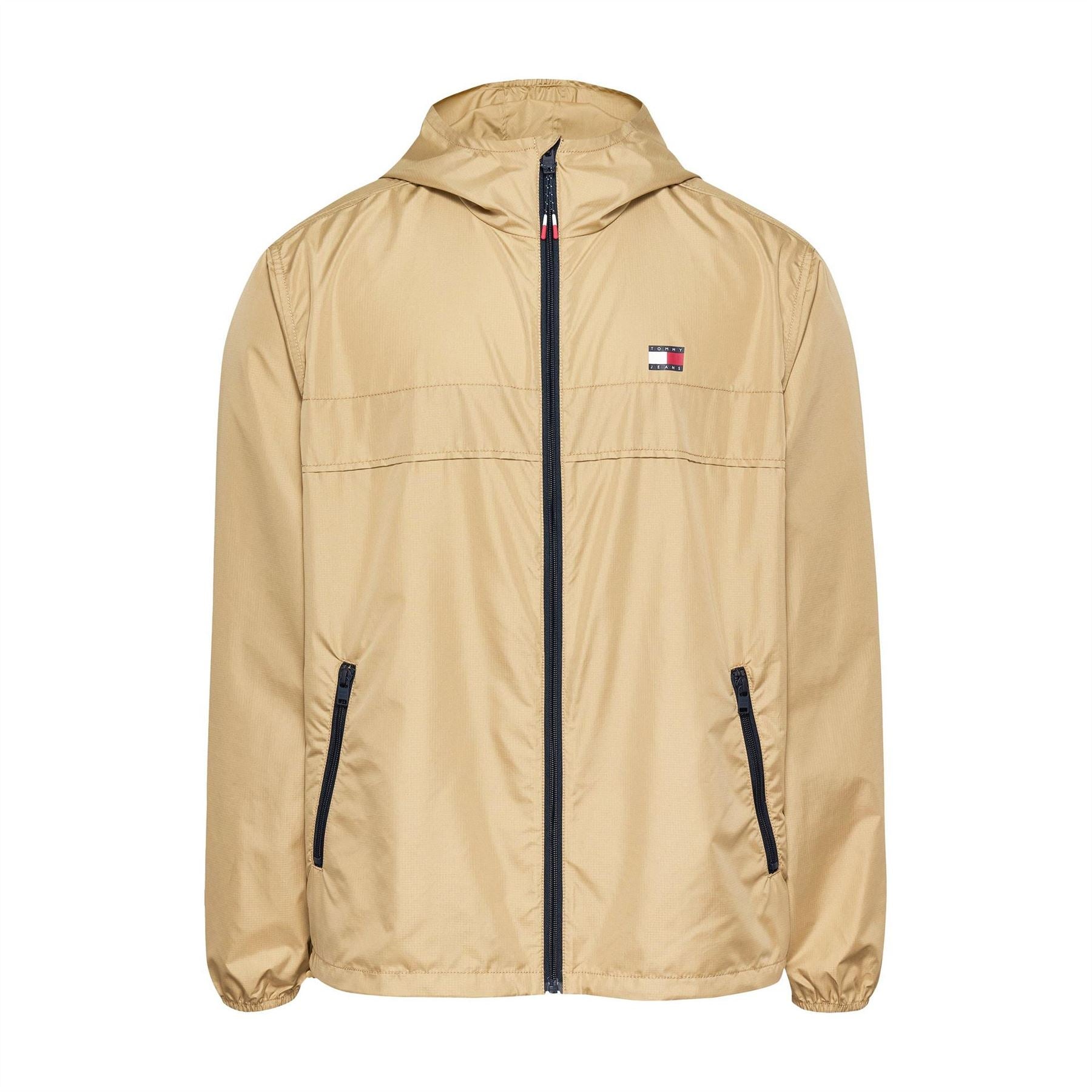 Tommy Jeans Hooded Relaxed Fit Windbreaker with Zipped Pocket