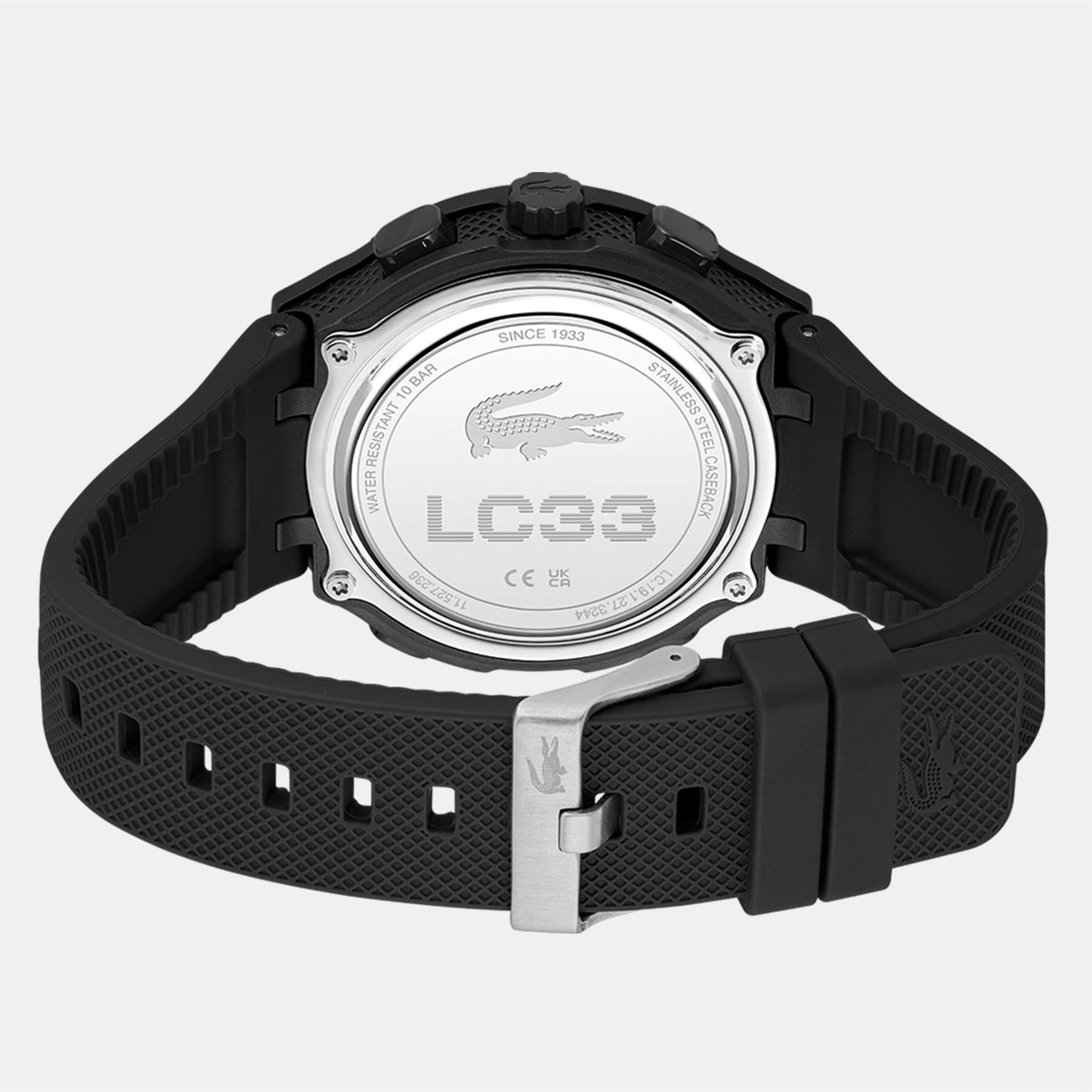 Lacoste Watches Mens Lc33 Silicone Strap Watch