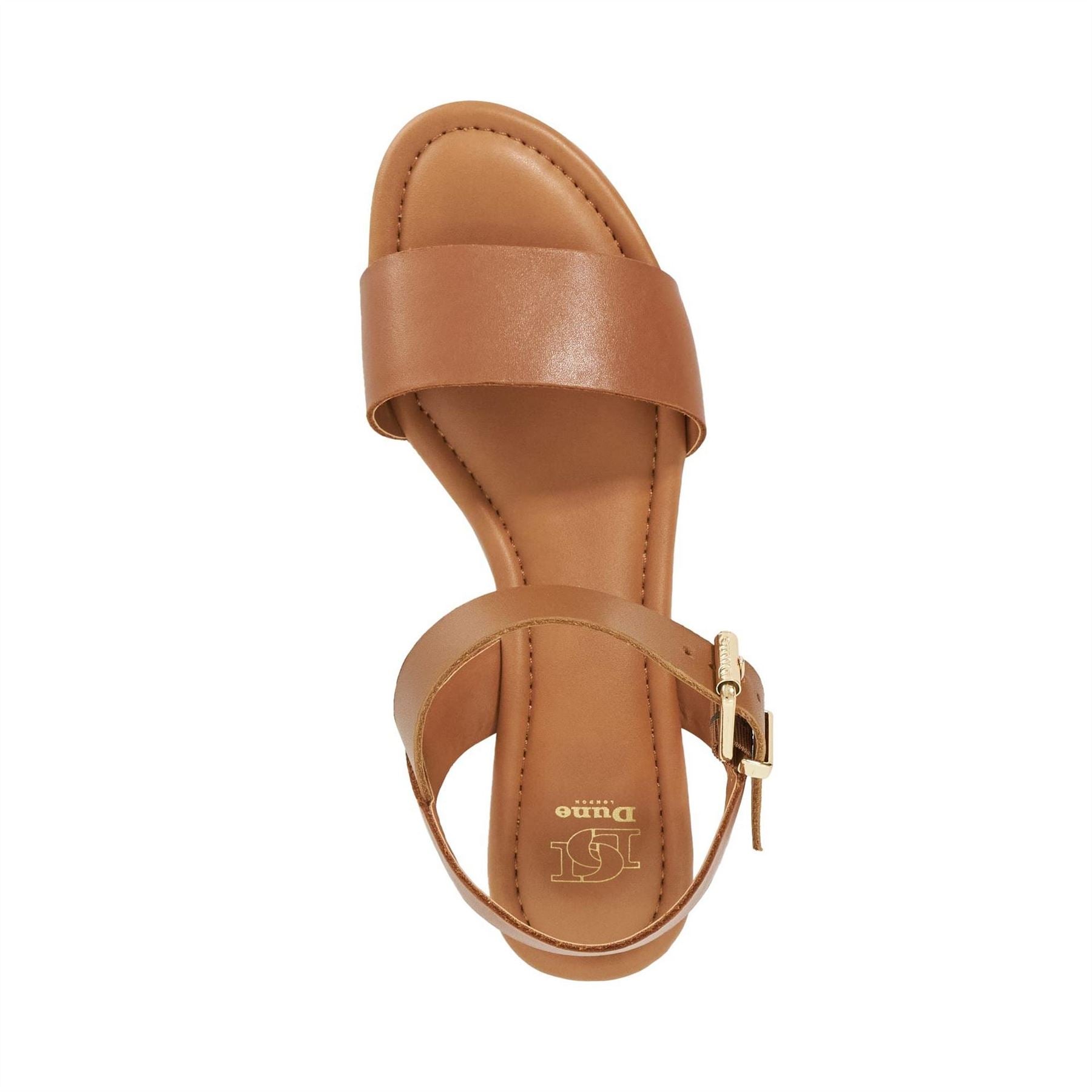 Dune London Lazered Leather Flatform Sandals
