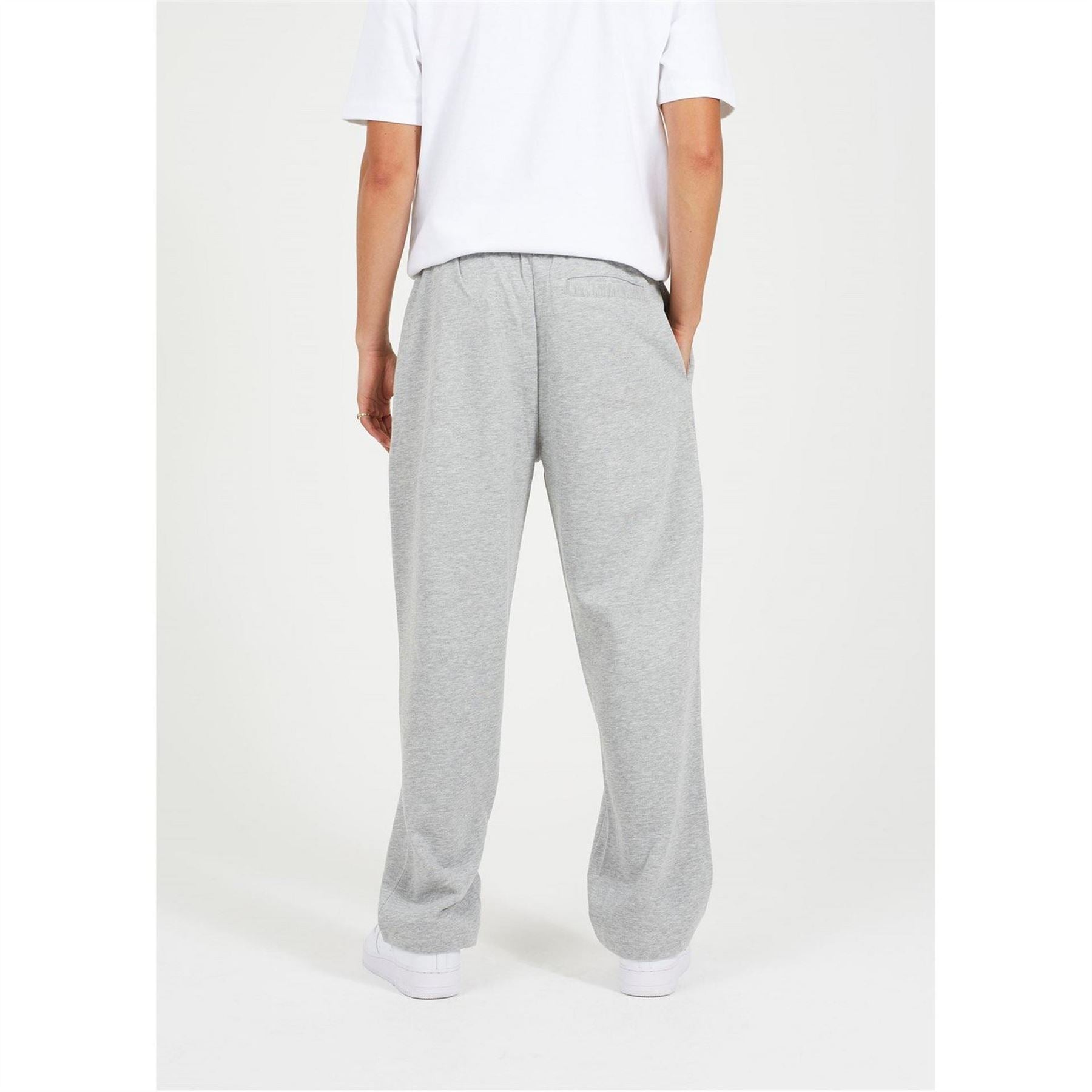 Brave Soul Wide Leg Joggers With Open Hem