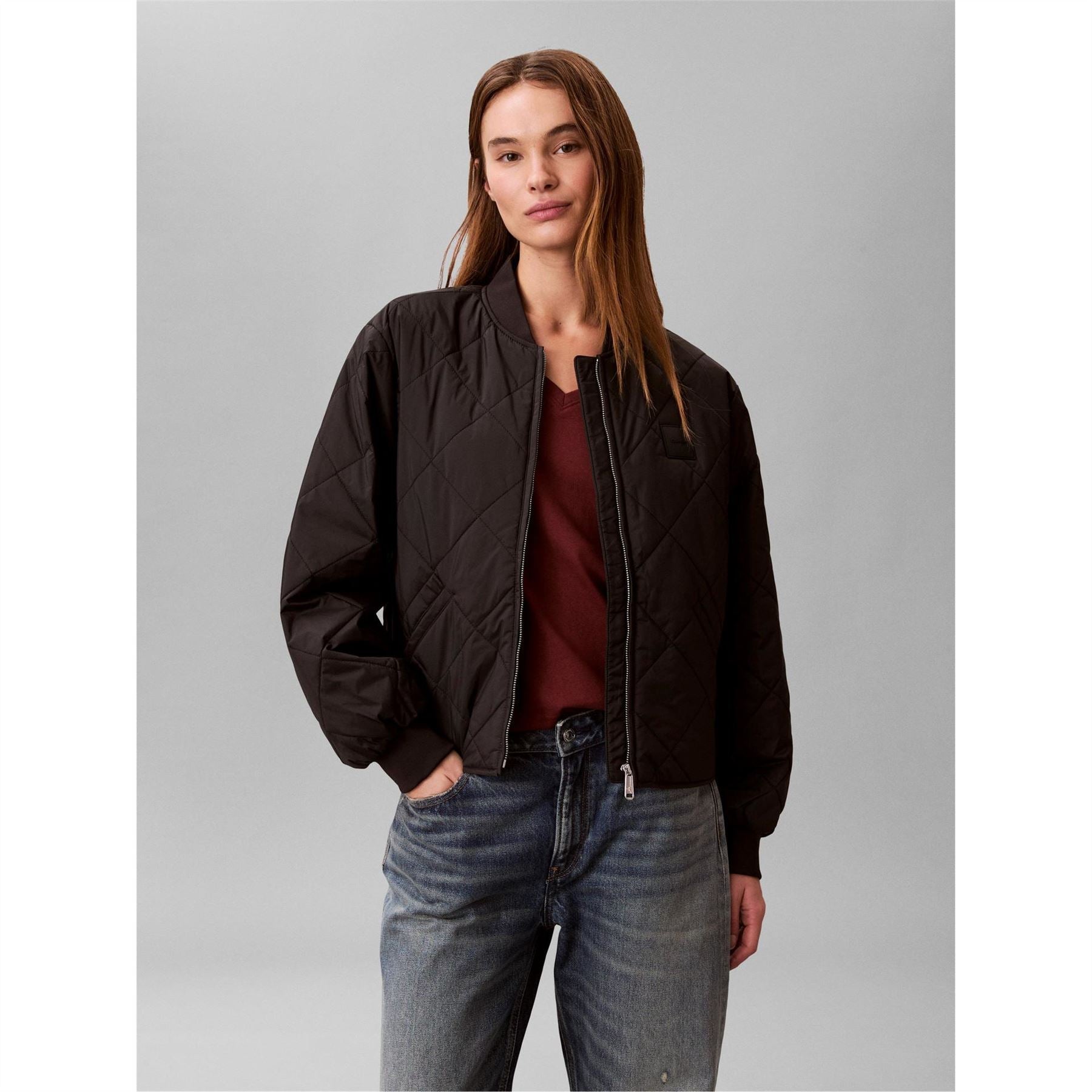 Calvin Klein Jeans Quilted Bomber Jacket
