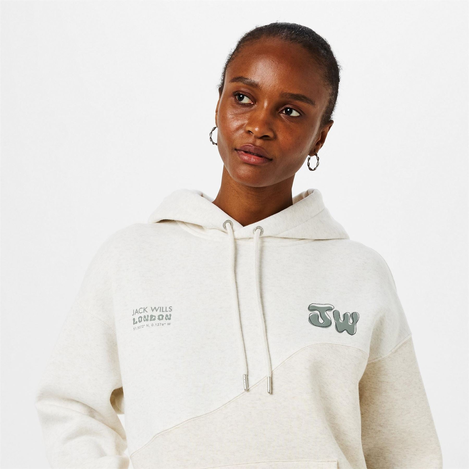 Jack Wills Splice Hooded Sweatshirt