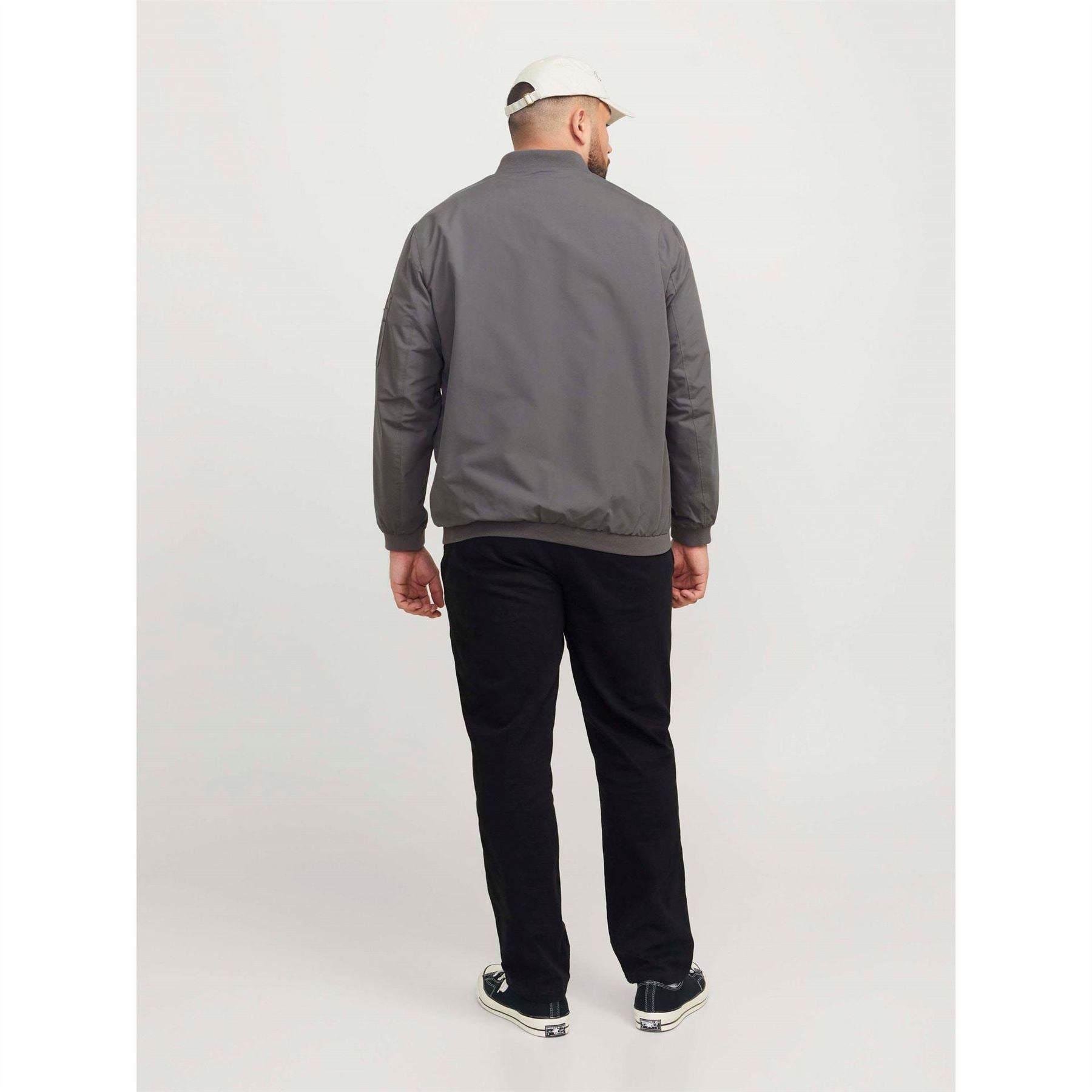 Jack and Jones Rush Plus Size Long Sleeve Bomber Jacket