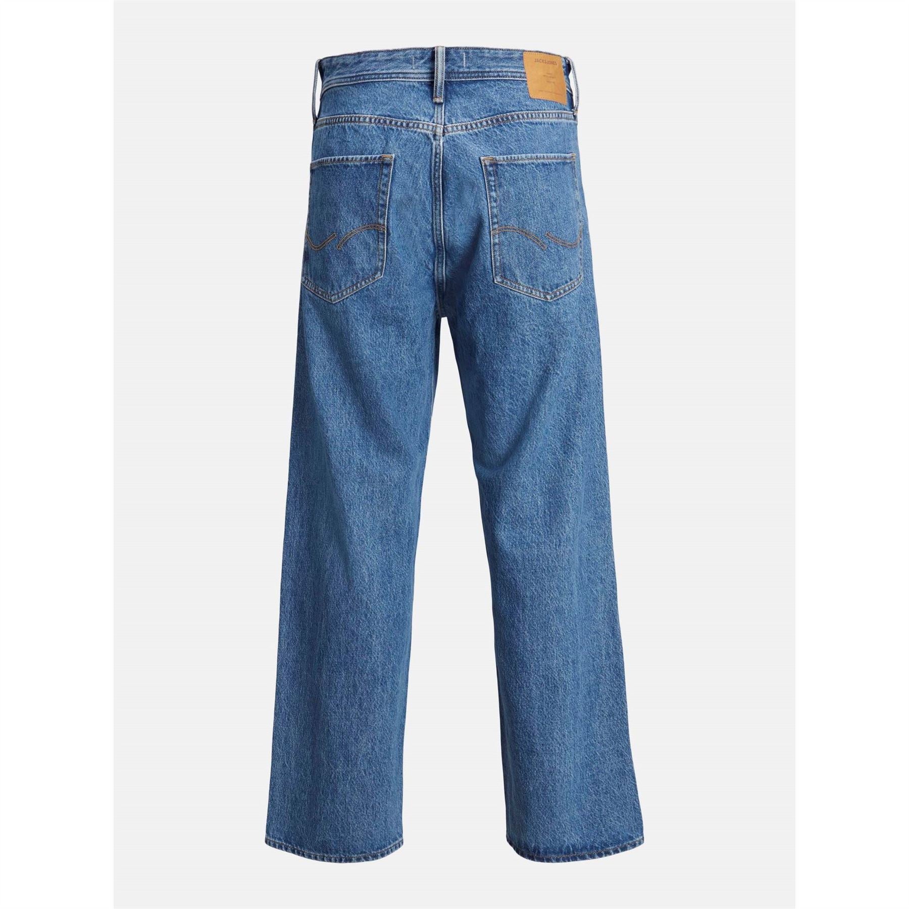 Jack and Jones Alex Wide Leg Mid Rise Jeans