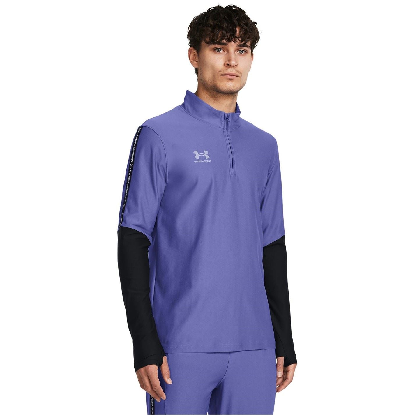 Under Armour Regular Fit Zip Neck Long Sleeve T-Shirt