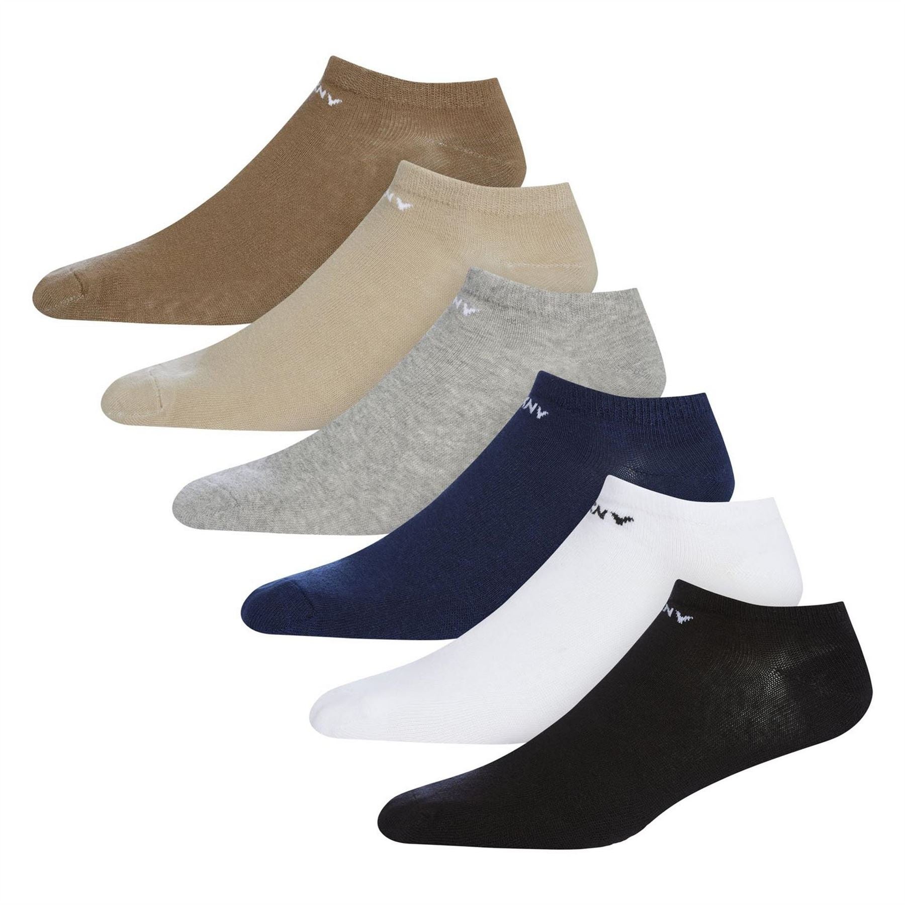 DKNY Mens 6 Pack Trainer Liner Broadway