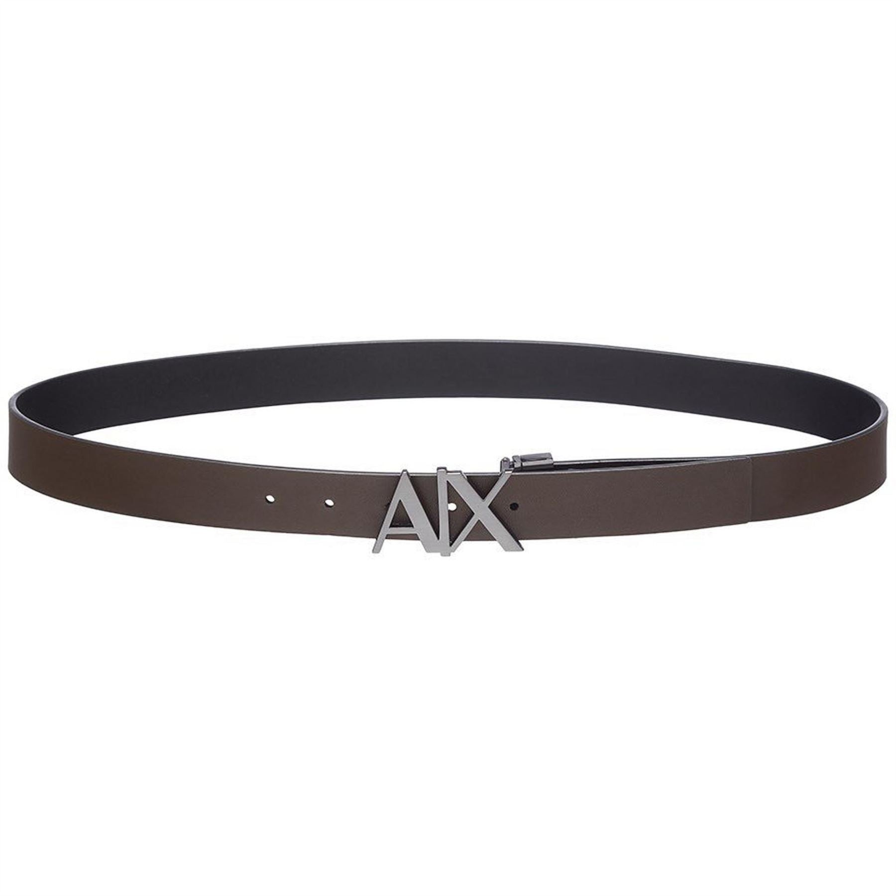 Armani Exchange Cut Out Large Logo Belt