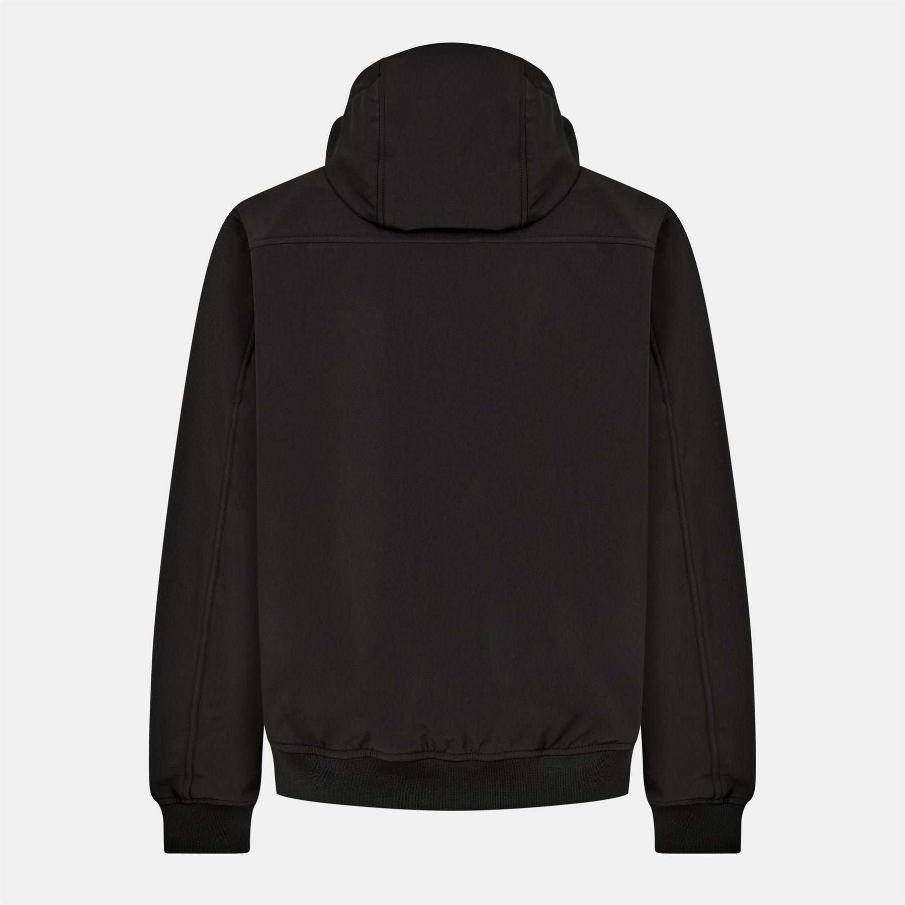 Lyle and Scott Solid Patterned Hooded Softshell Jacket with Ribbed Cuff