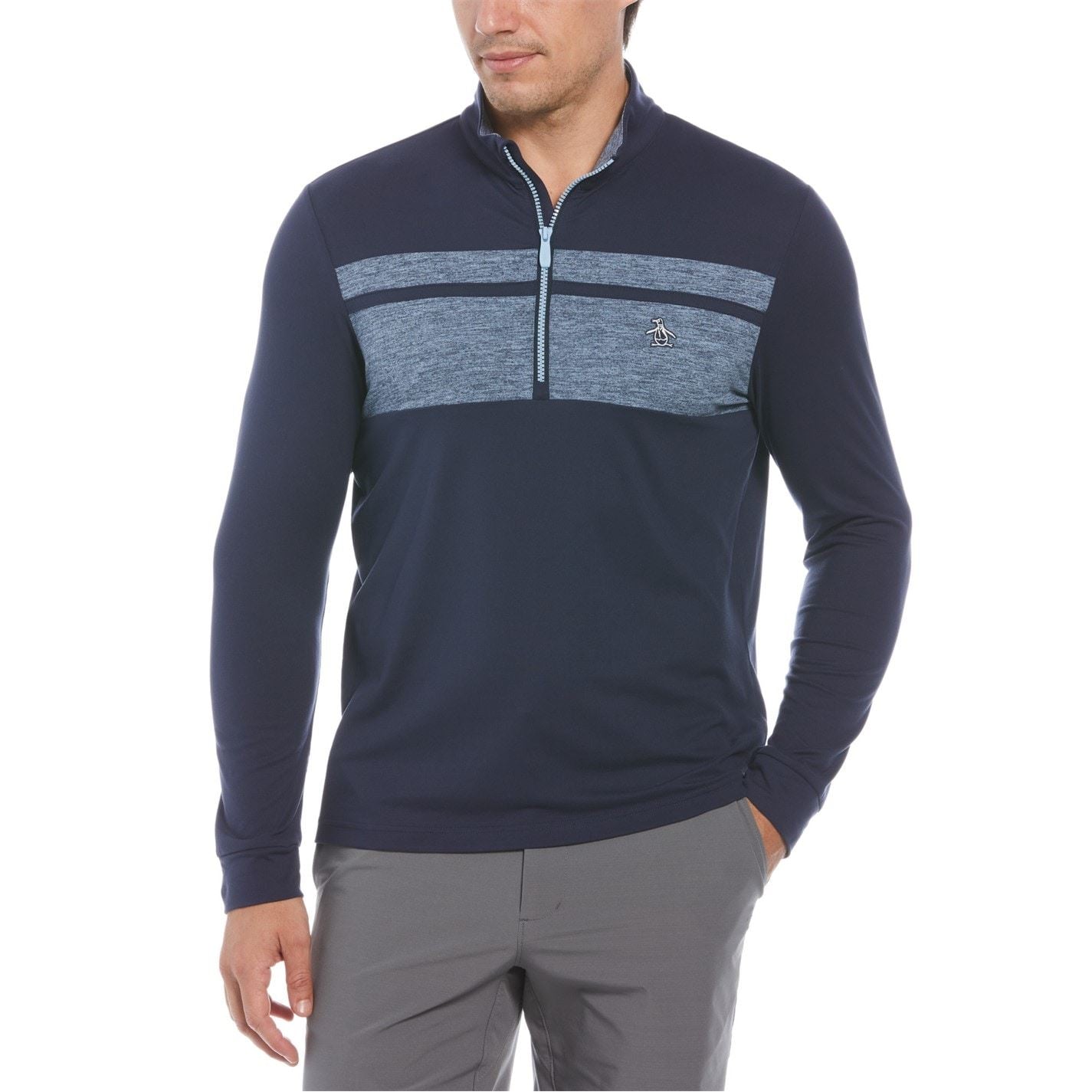 Original Penguin Golf Zip Neck Regular Fit Sweatshirt