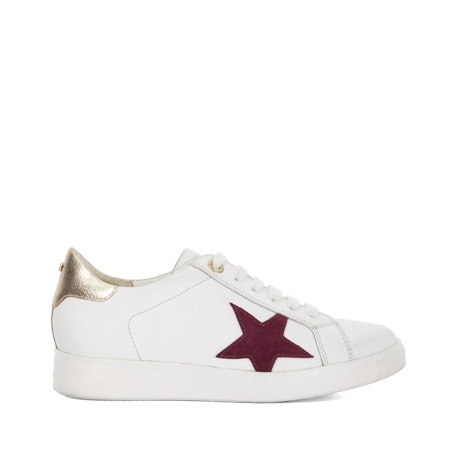 Dune London Lo Edriss LD99 Star Patterned Canvas Low Top Sneakers