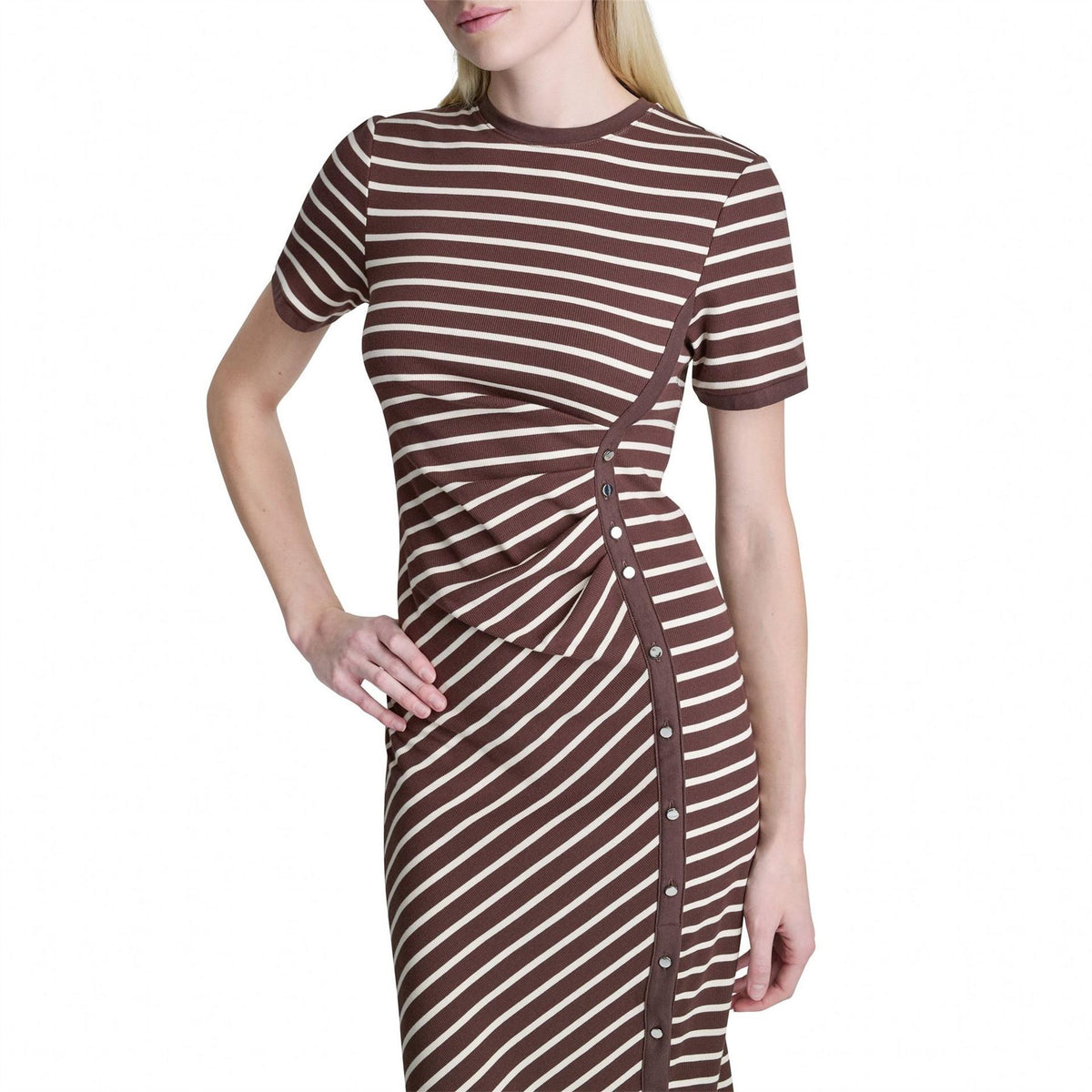 DKNY Rib Knitted T-Shirt Dress