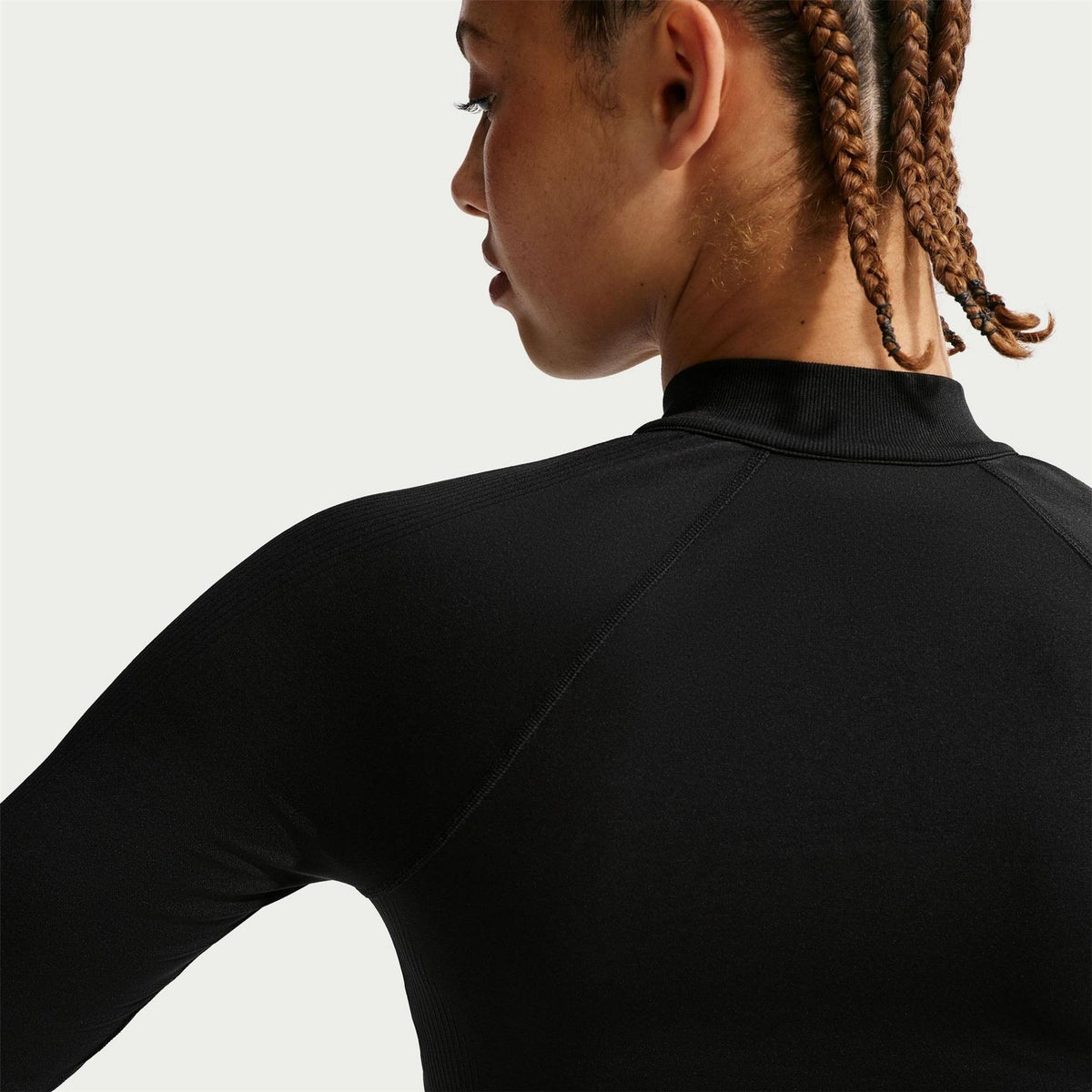Nike Solid Patterned Full Zipper Zip Neck Fitted Cuff Jacket