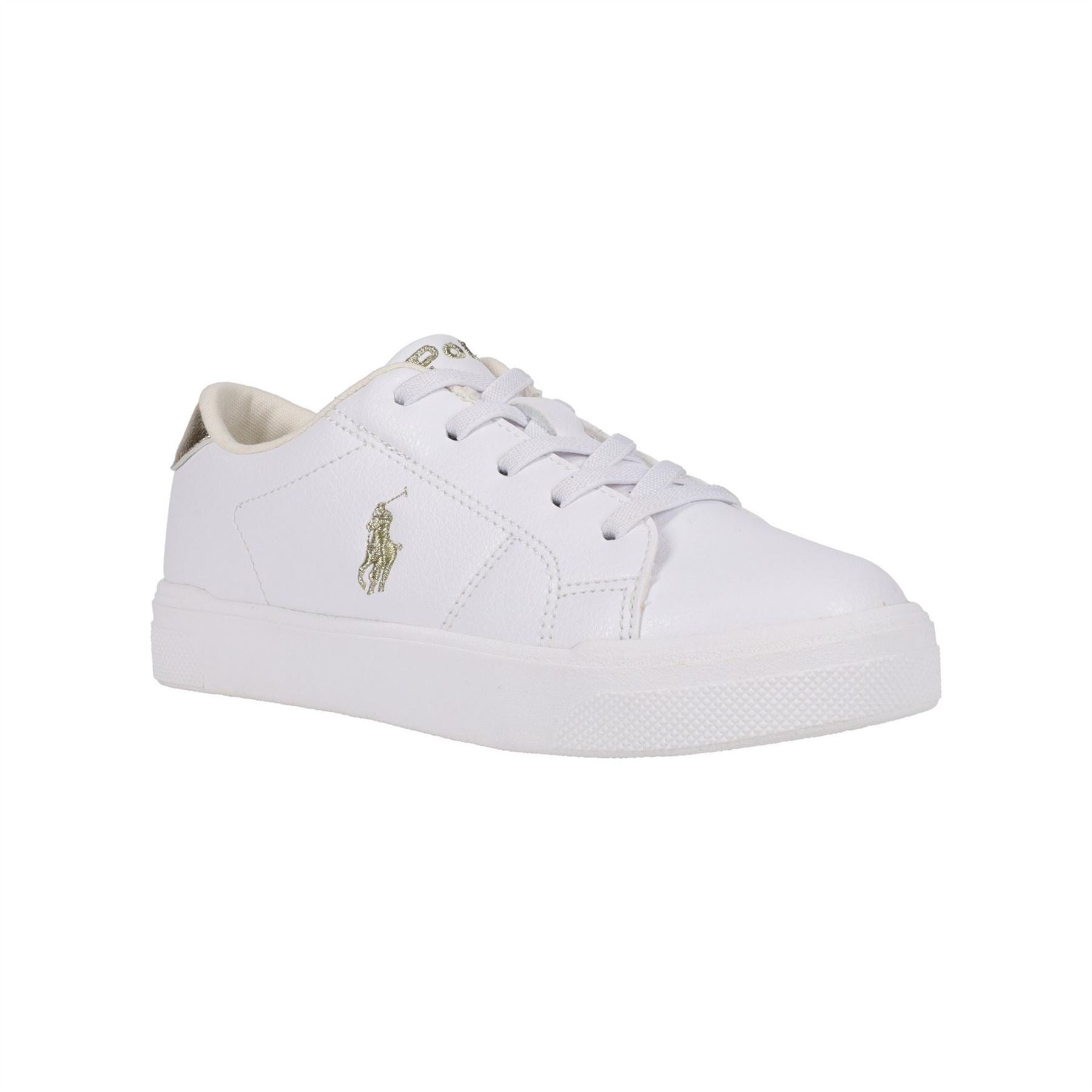 Polo Ralph Lauren Canvas Low Top Sneakers Lace Up Juniors