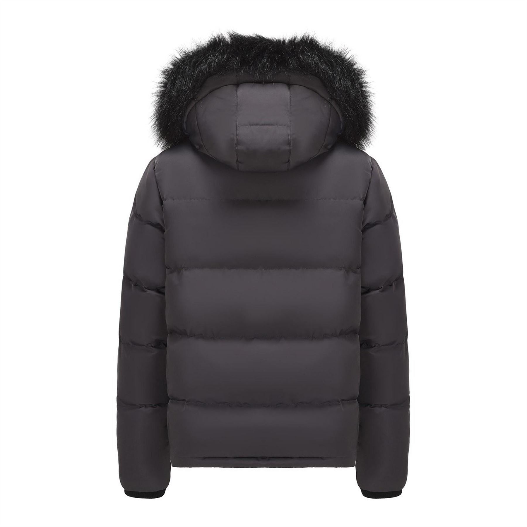 SoulCal Mens Cal 2 Zip Bubble Jacket For