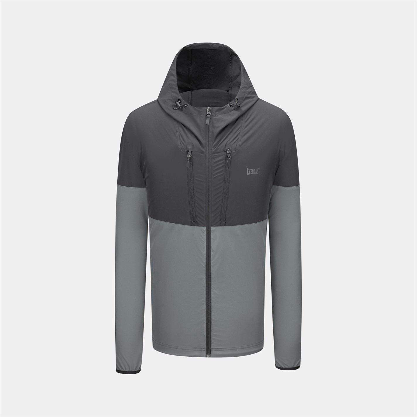 Everlast NRG Color Block Hooded Drawstring Track Jacket with Logo