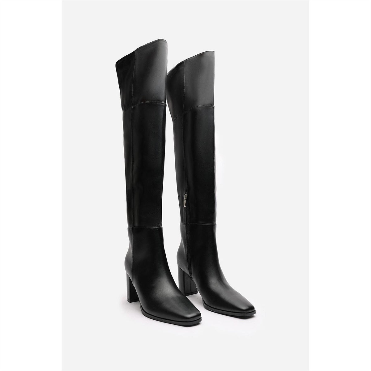 Wheres That From Over the Knee Block Heel Boots