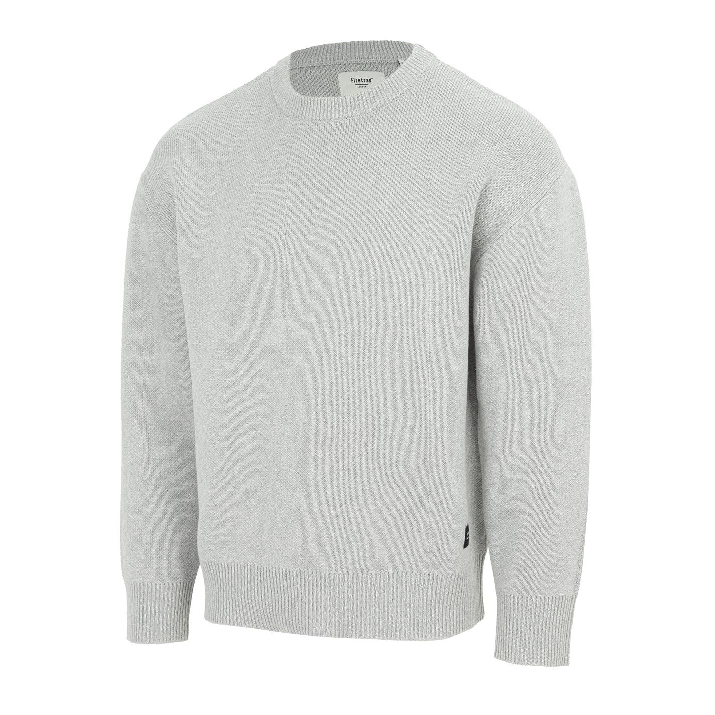 Firetrap Mens Crew Neck Sweater Knitted Jumper
