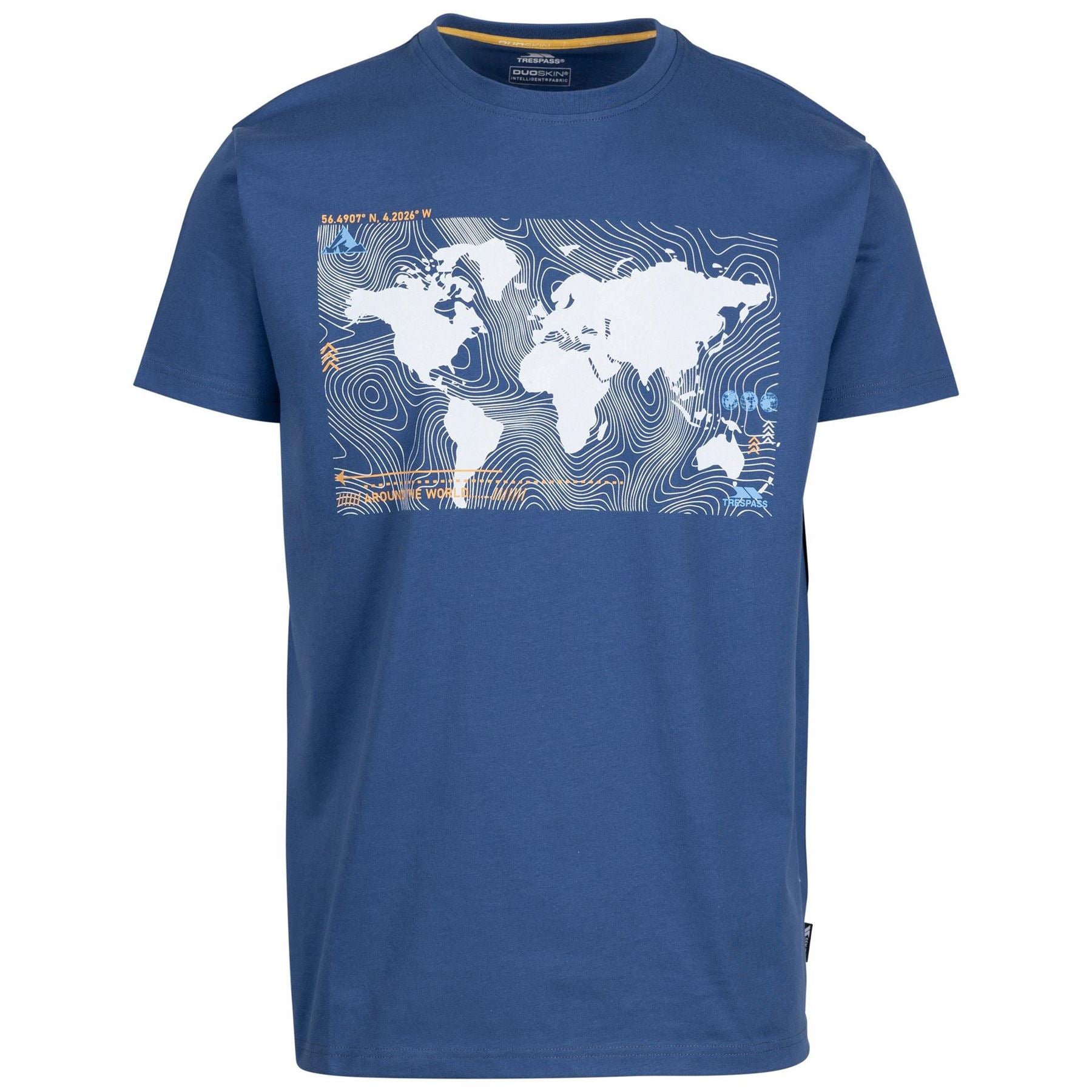 Trespass Chera Geographic Print Crew Neck Short Sleeve T-Shirt