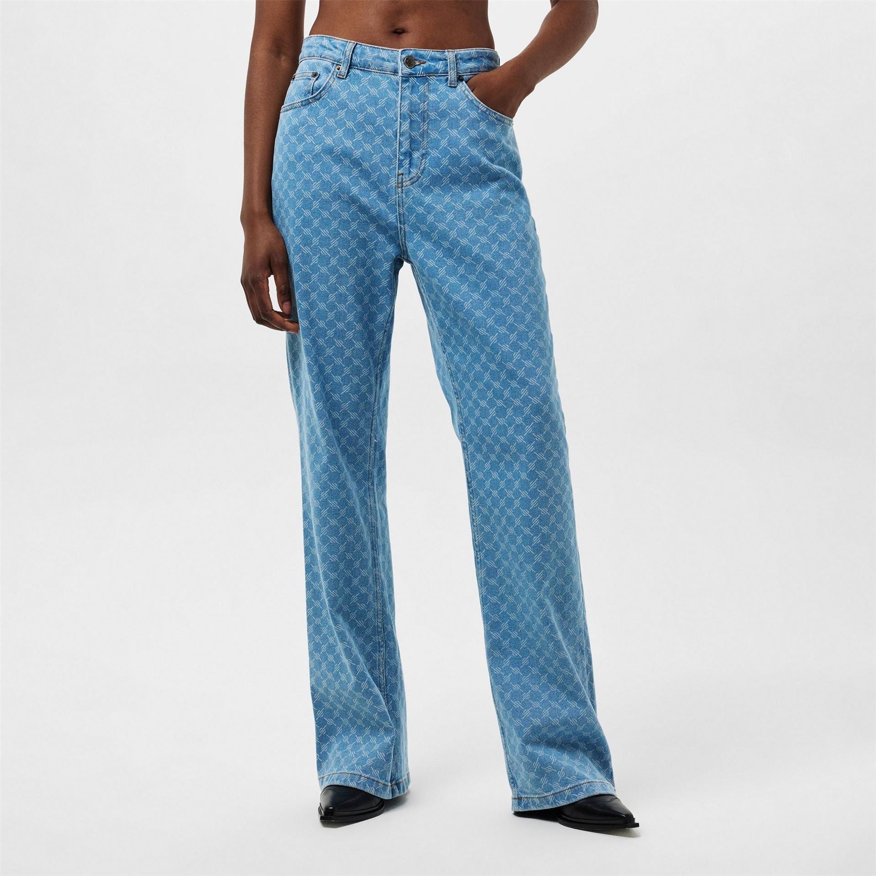 Daily Paper Monogram Straight Leg Jeans