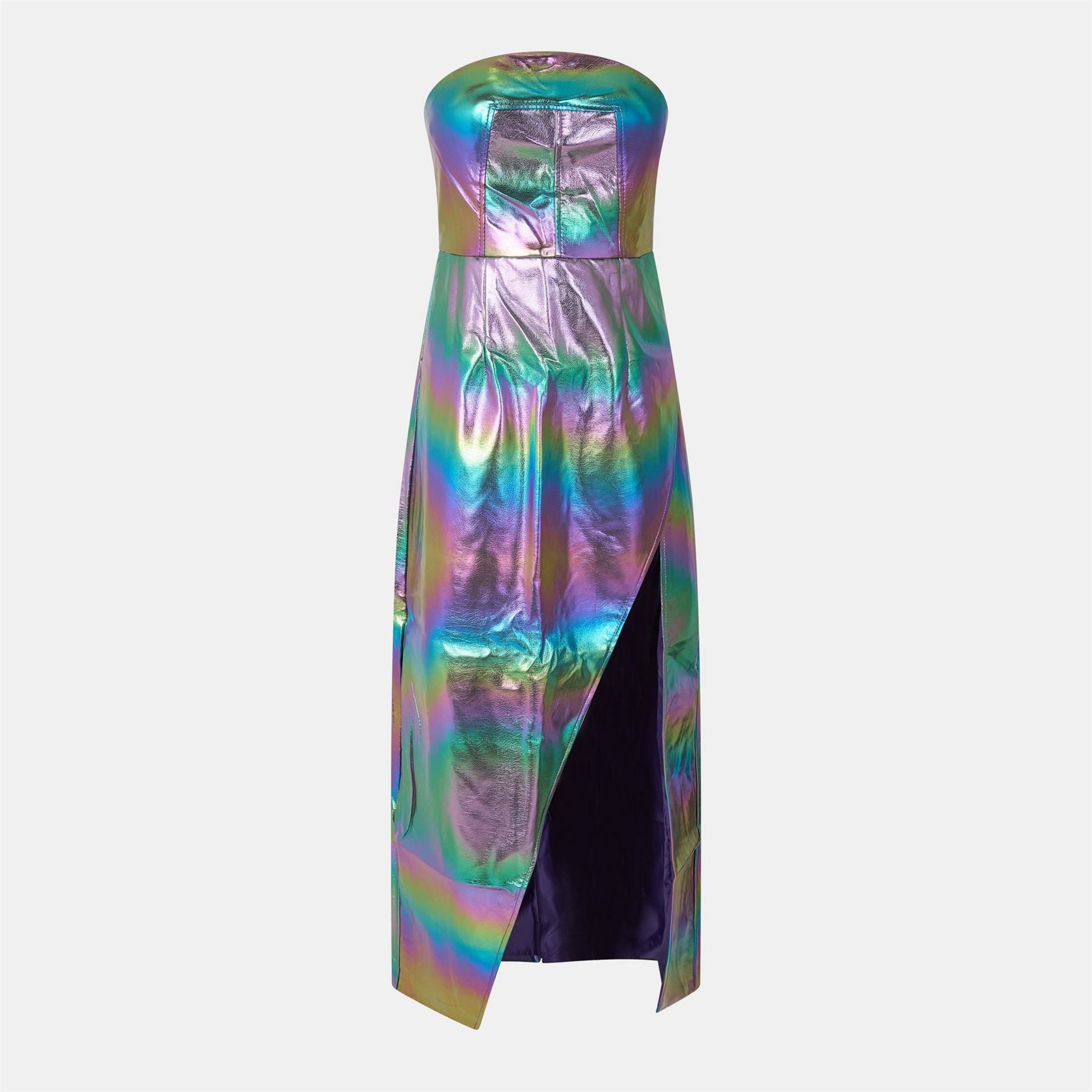 AmyLynn Metallic Iridescent Maxi Bandeau Dress