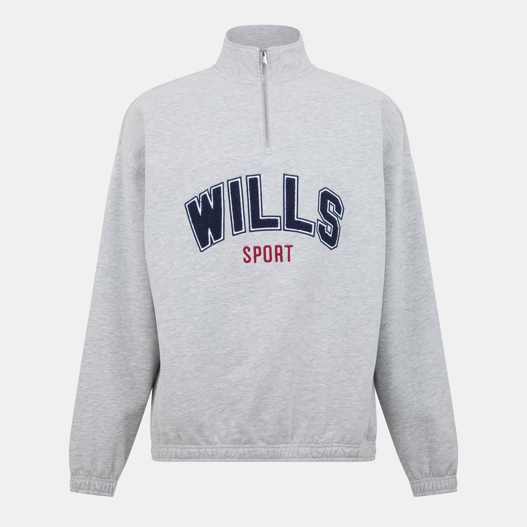 Jack Wills Graphic Zip Neck Regular Fit Sweatshirt