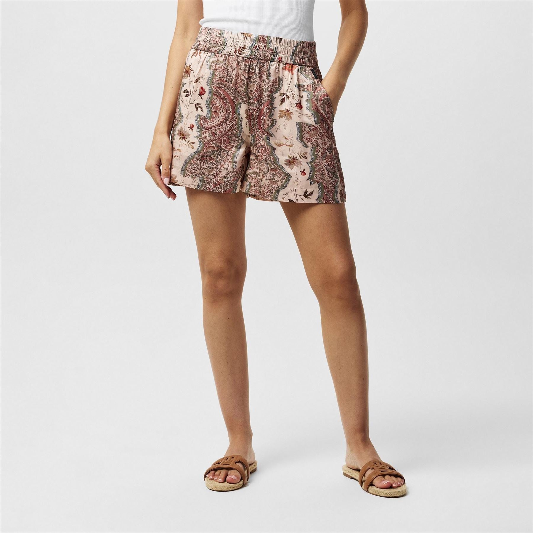 AllSaints Charli Cascade Woven Tracksuit Shorts