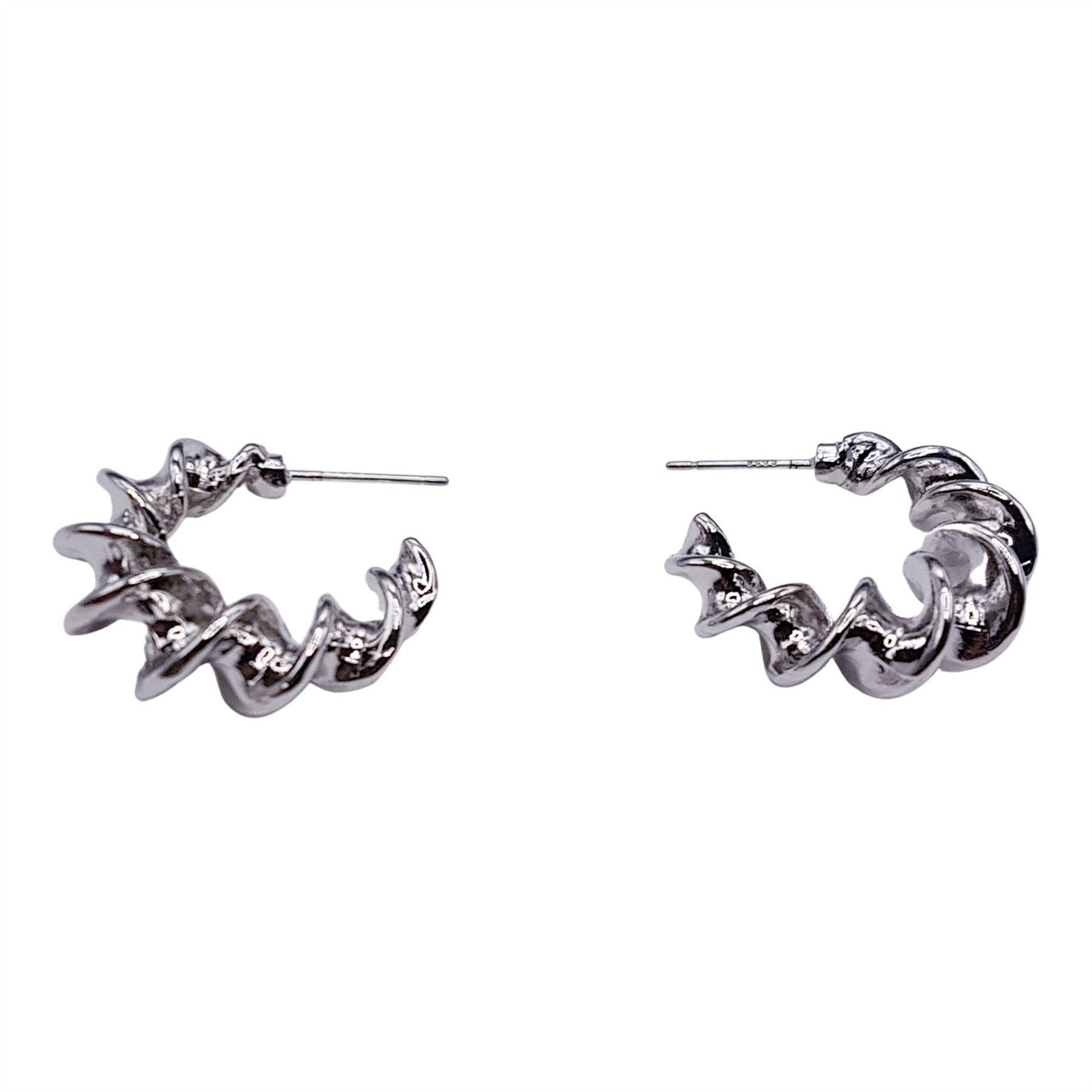 Mason Knight Yager Thick Twist Hoop Earring 15cm