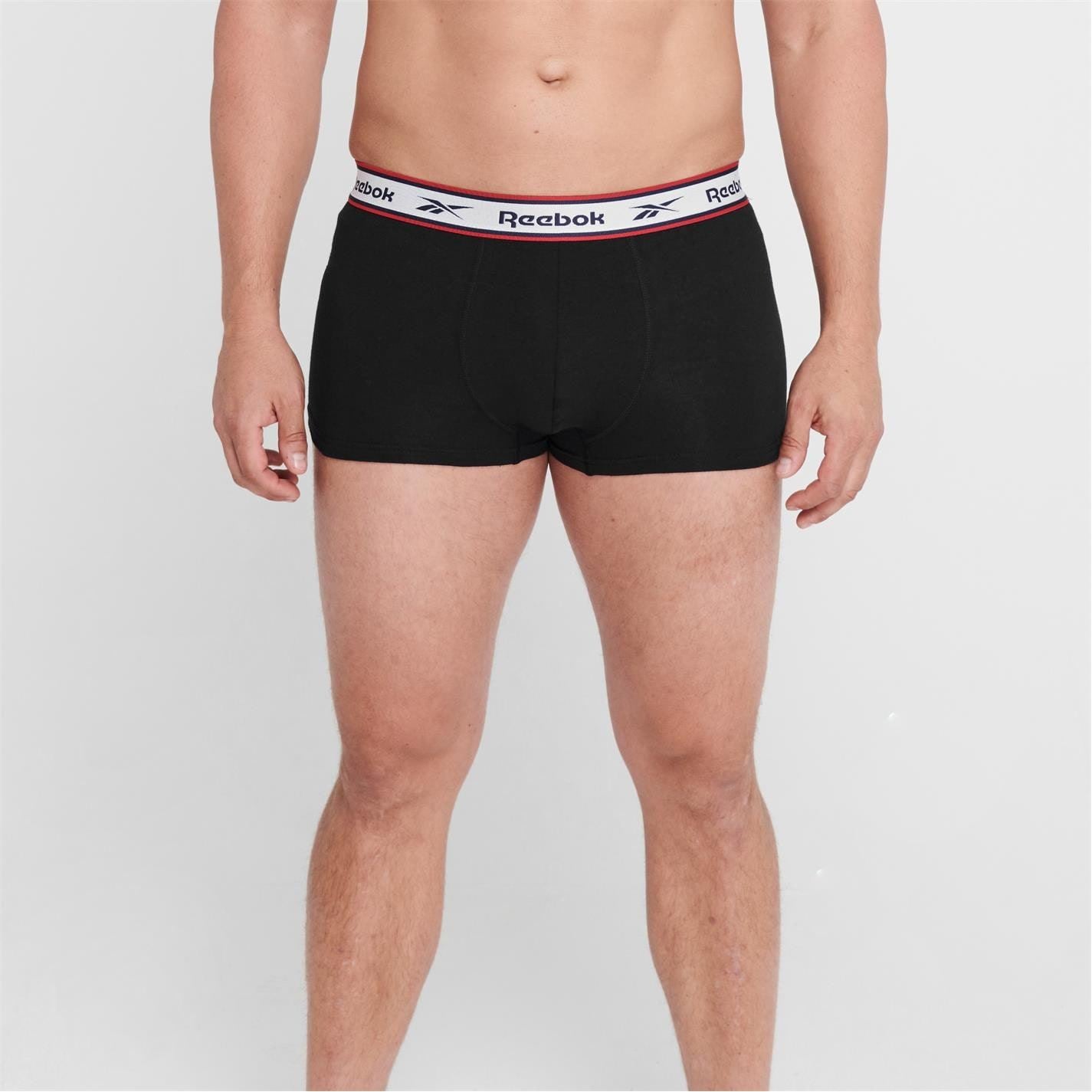 Reebok Mens 3 Pack Boxer Shorts Barlow