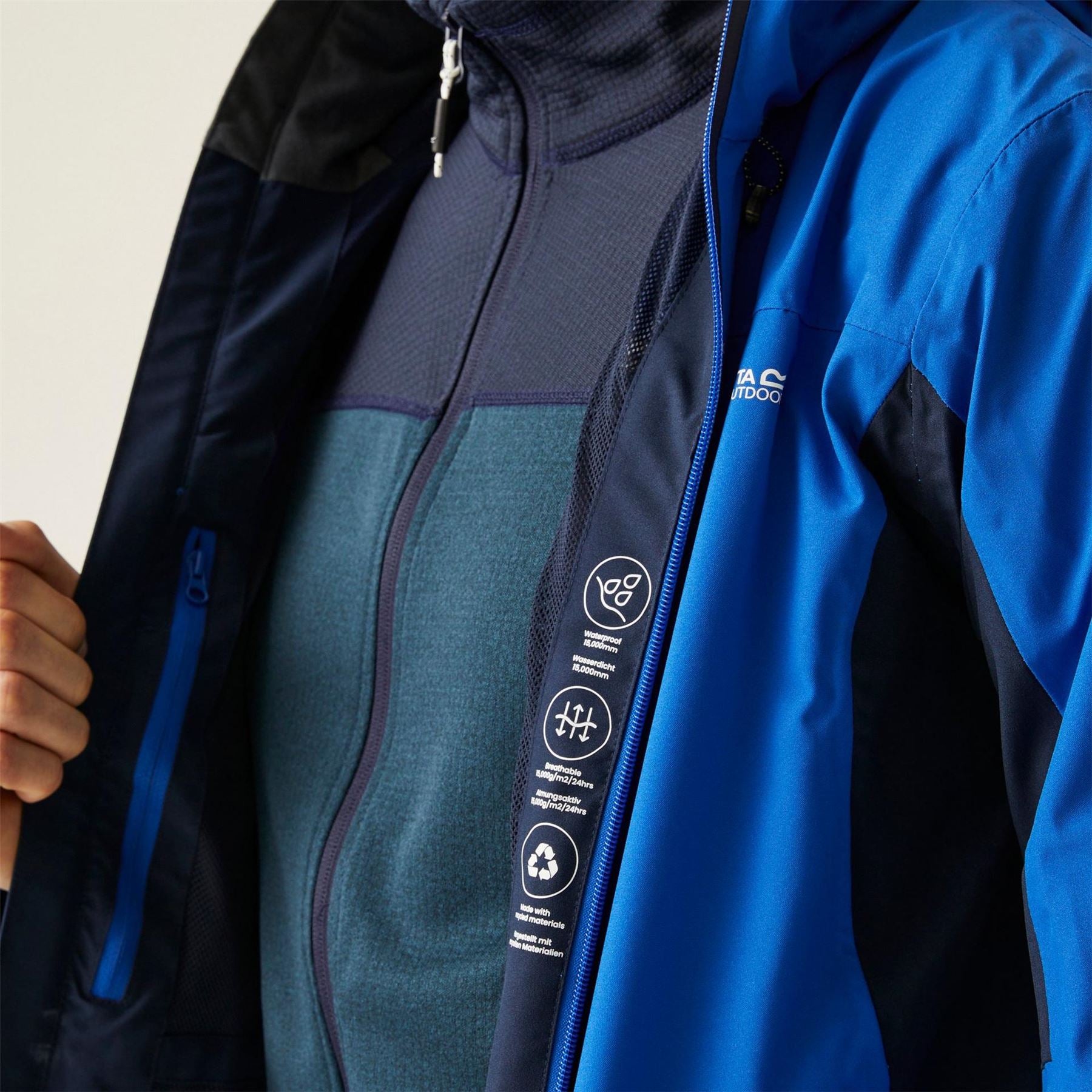Regatta Birchoodyale Ii Isotex 15000 Breathable Long Sleeve Waterproof Jacket