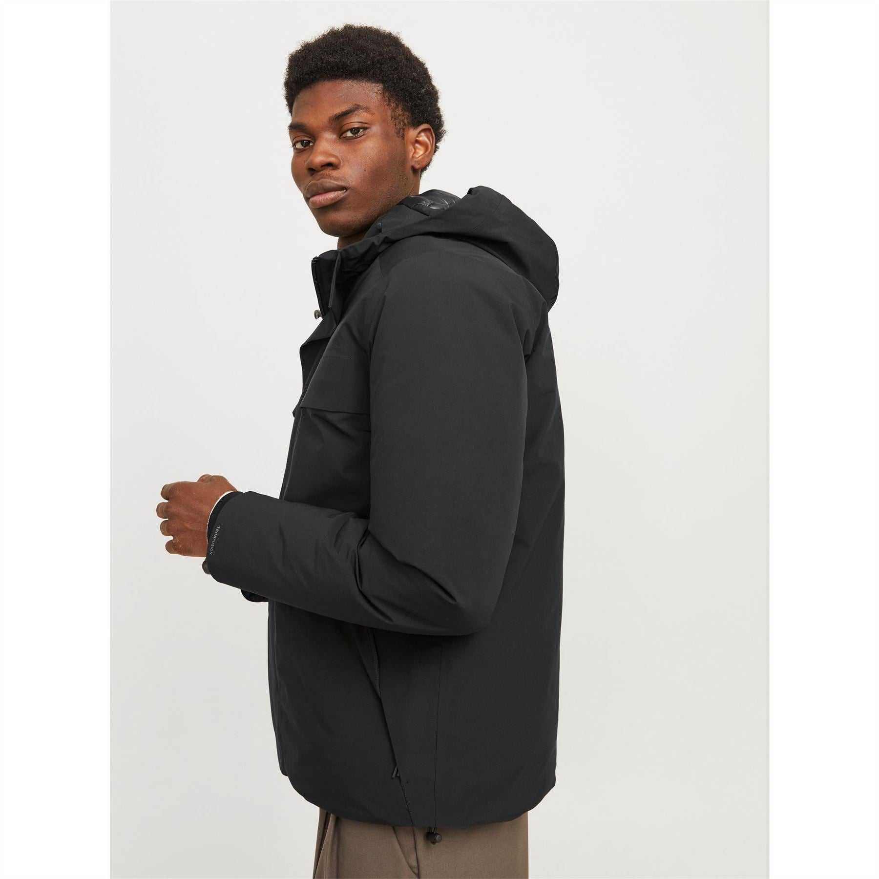 Jack and Jones Wave Hooded Softshell Jacket with Zipped Pocket