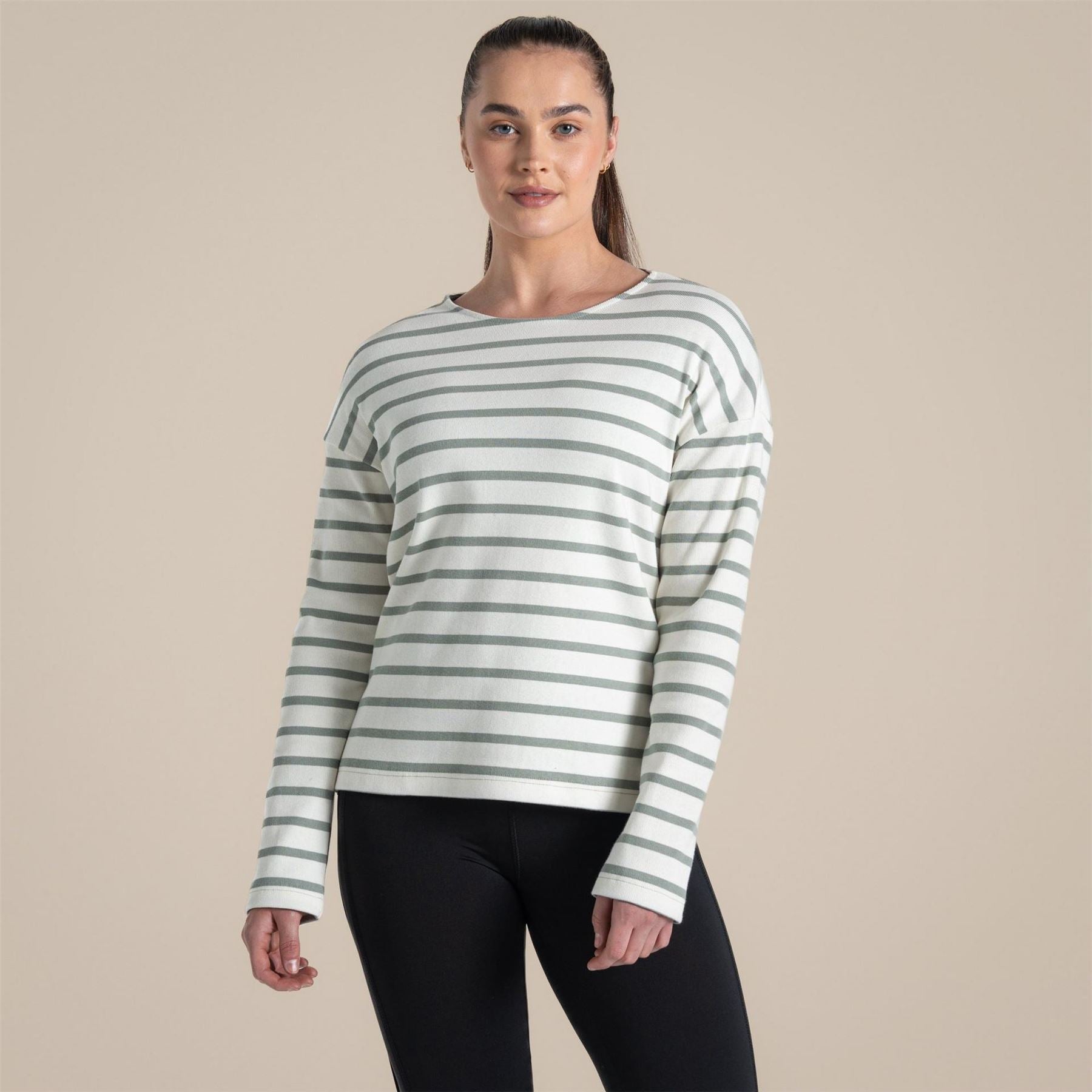 Craghoppers Sinead Boat Neck Long Sleeve Drop Shoulder Jersey Top