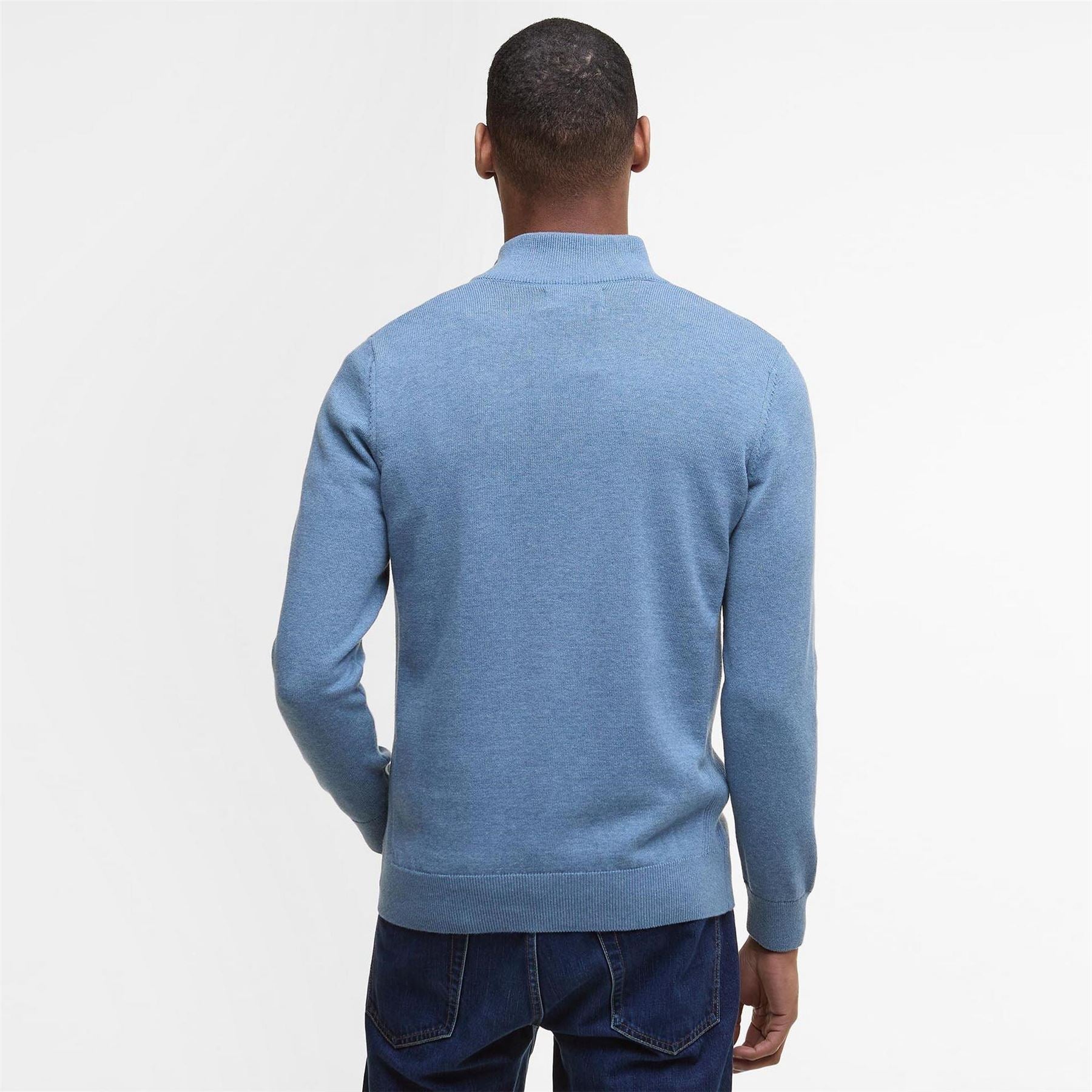 Barbour Half Zip Cotton Knitted Jumper